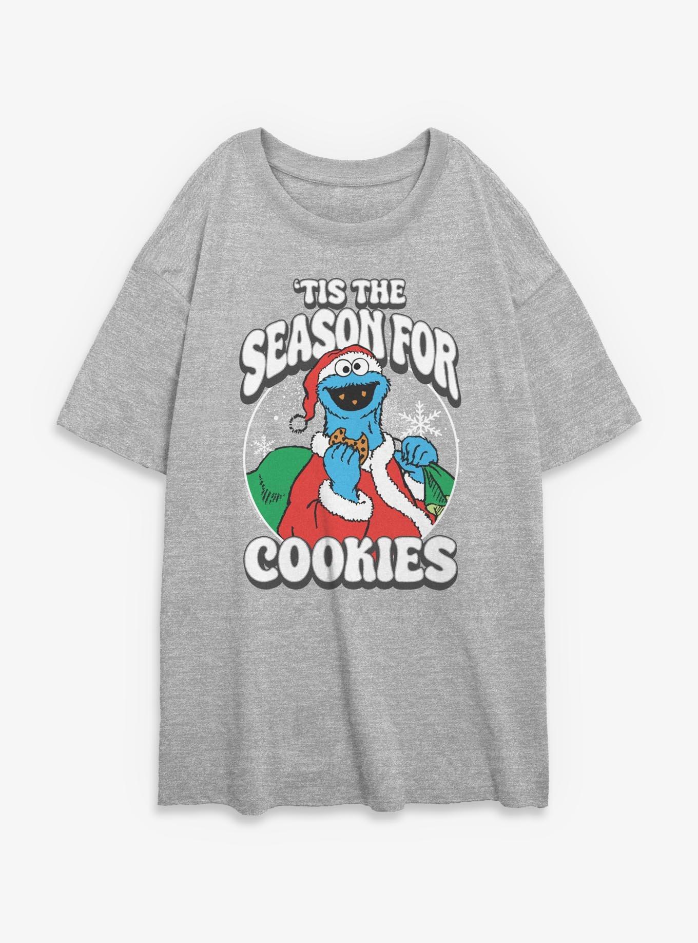 Sesame Street Season For Cookies Girls Oversized T-Shirt, , hi-res