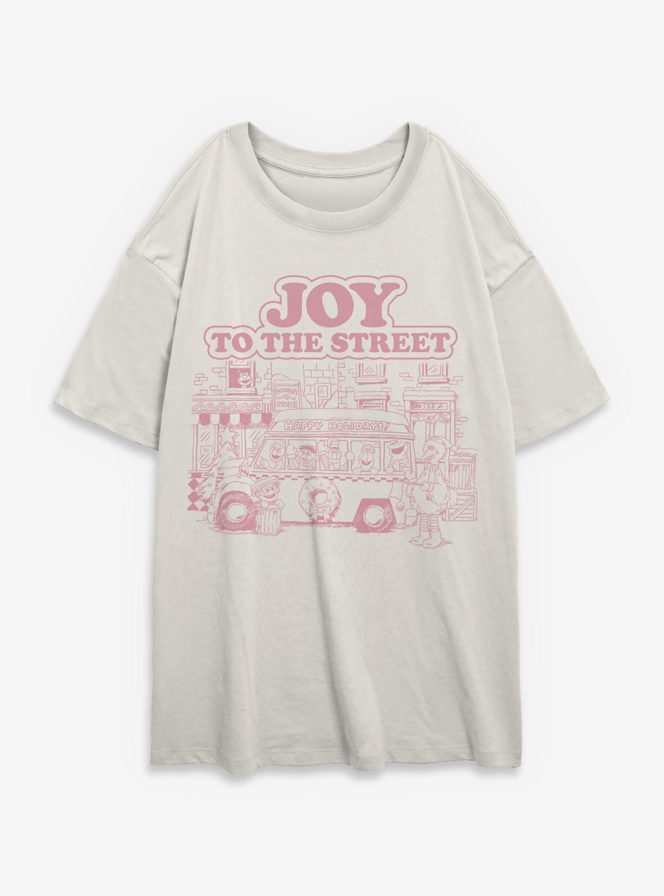 Sesame Street Joy To The Street Girls Oversized T-Shirt, , hi-res