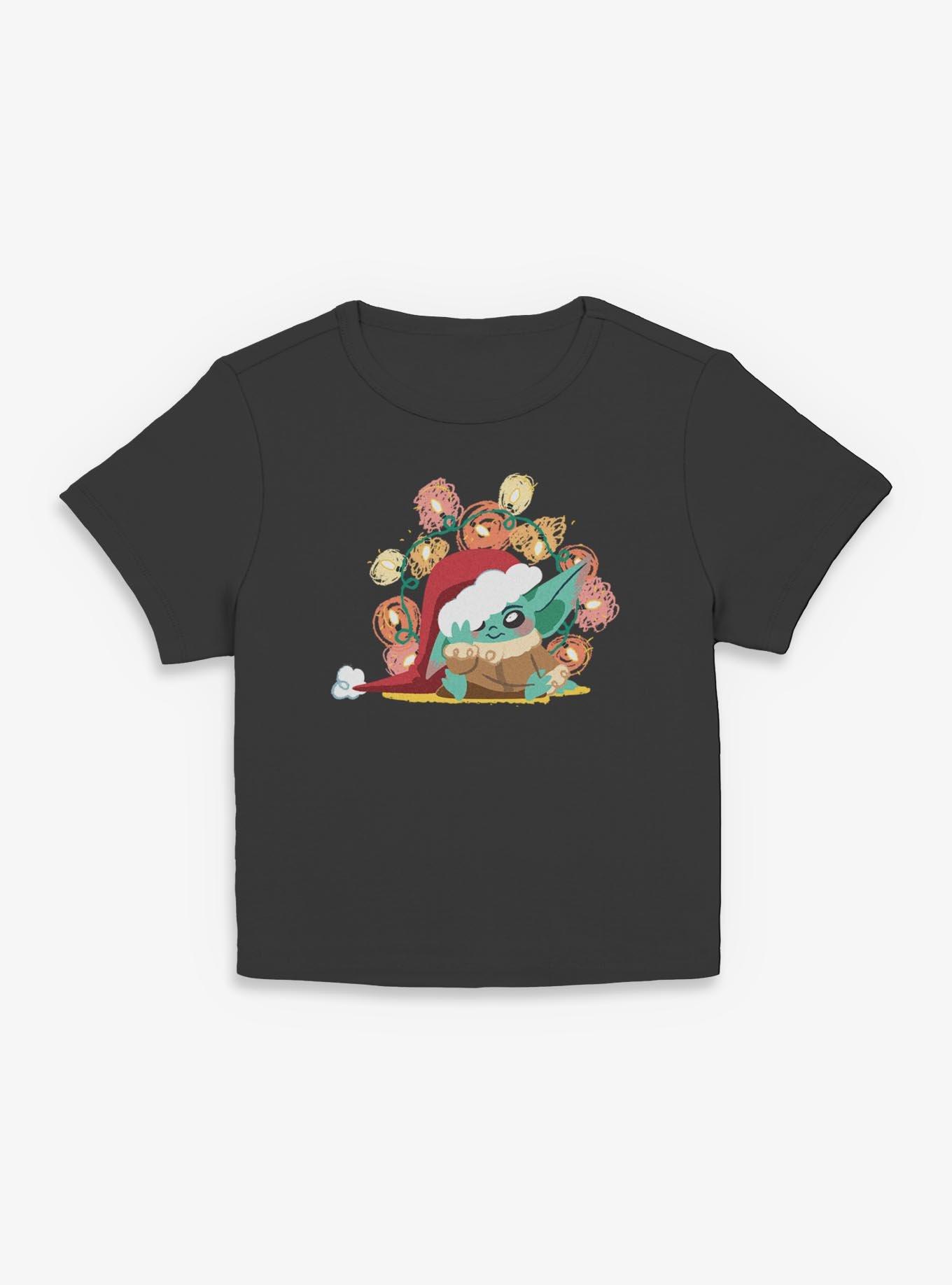 Star Wars The Mandalorian Grogu Christmas Lights Girls Baby T-Shirt, , hi-res