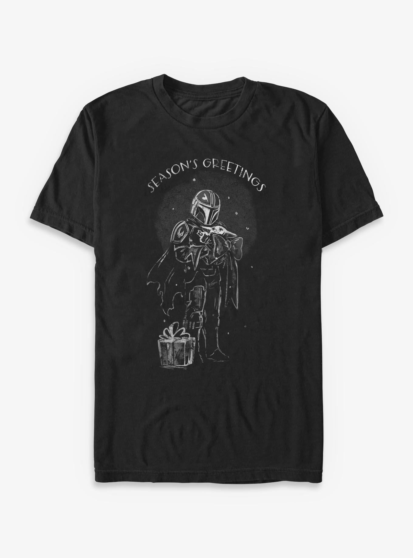 Star Wars The Mandalorian Seasons Greetings T-Shirt
