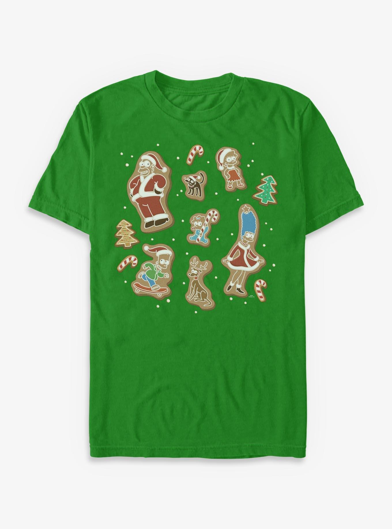 The Simpsons Gingerbread Family Jumble T-Shirt