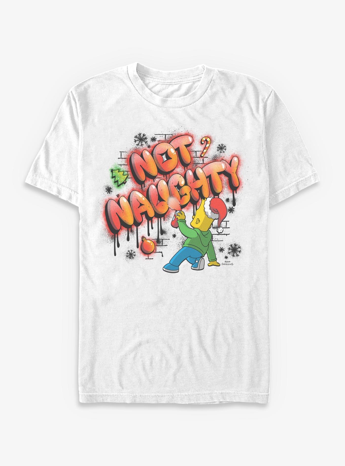 The Simpsons Naughty Bart Graffiti T-Shirt, , hi-res