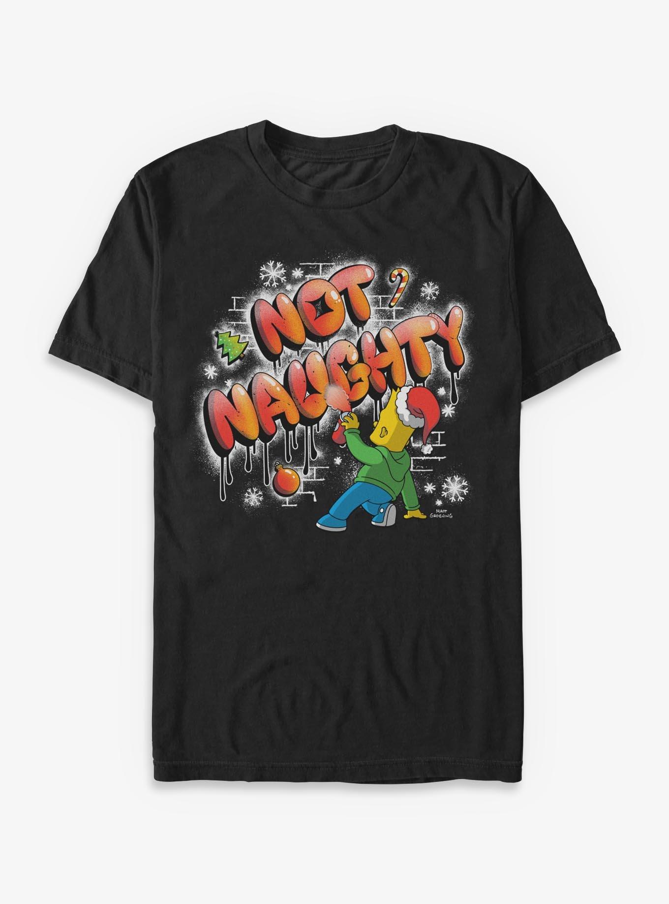 The Simpsons Naughty Bart Graffiti T-Shirt, , hi-res