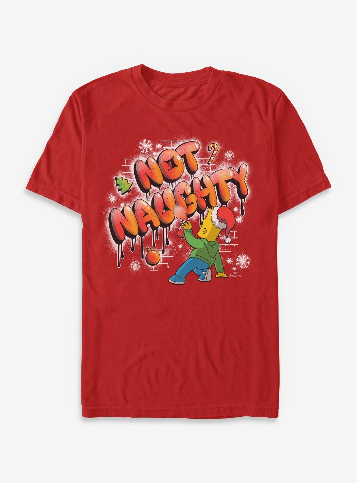 The Simpsons Naughty Bart Graffiti T-Shirt, , hi-res