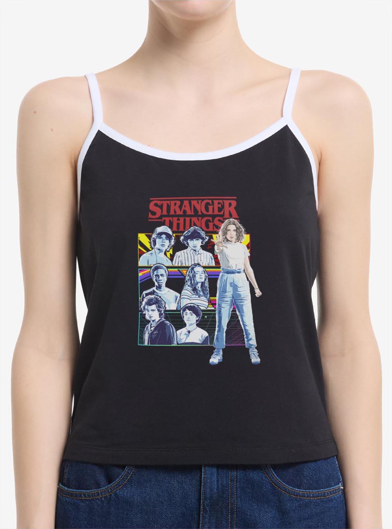 Stranger Things Group Panel Womens Cami Tank Top, , hi-res