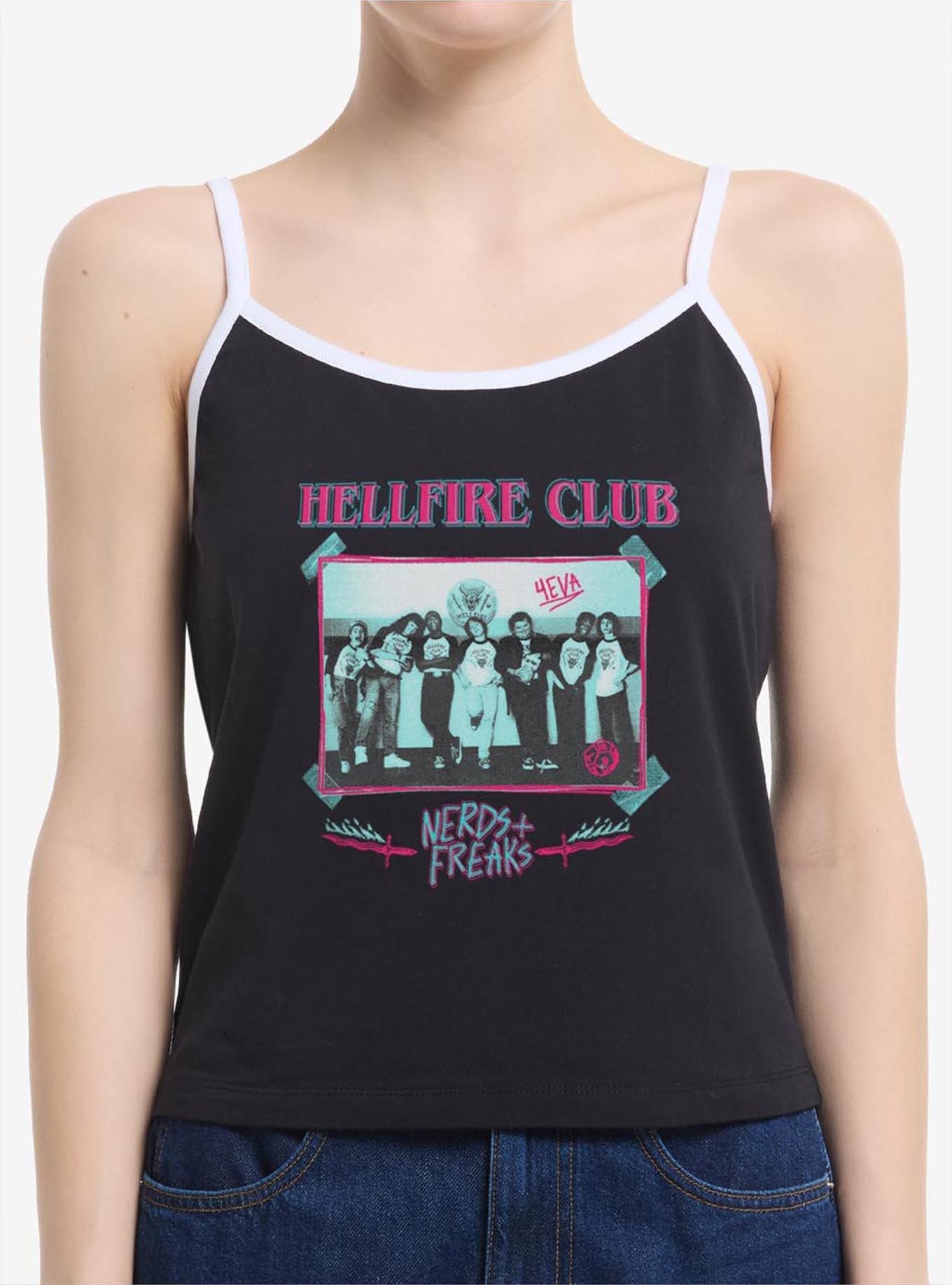 Stranger Things Hellfire Club Monochrome Womens Cami Tank Top, , hi-res