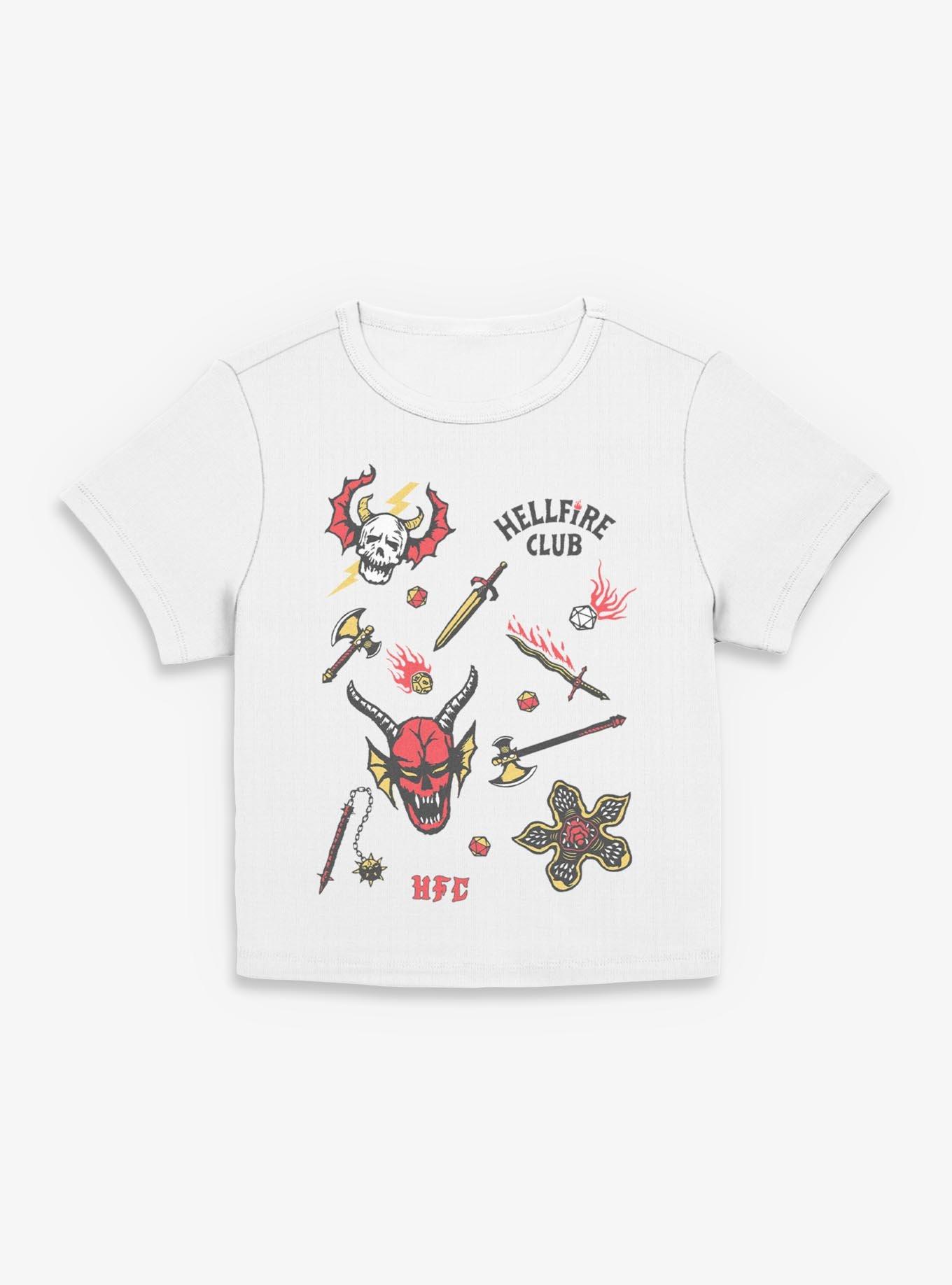 Stranger Things Hellfire Club Icons Womens Baby T-Shirt, , hi-res