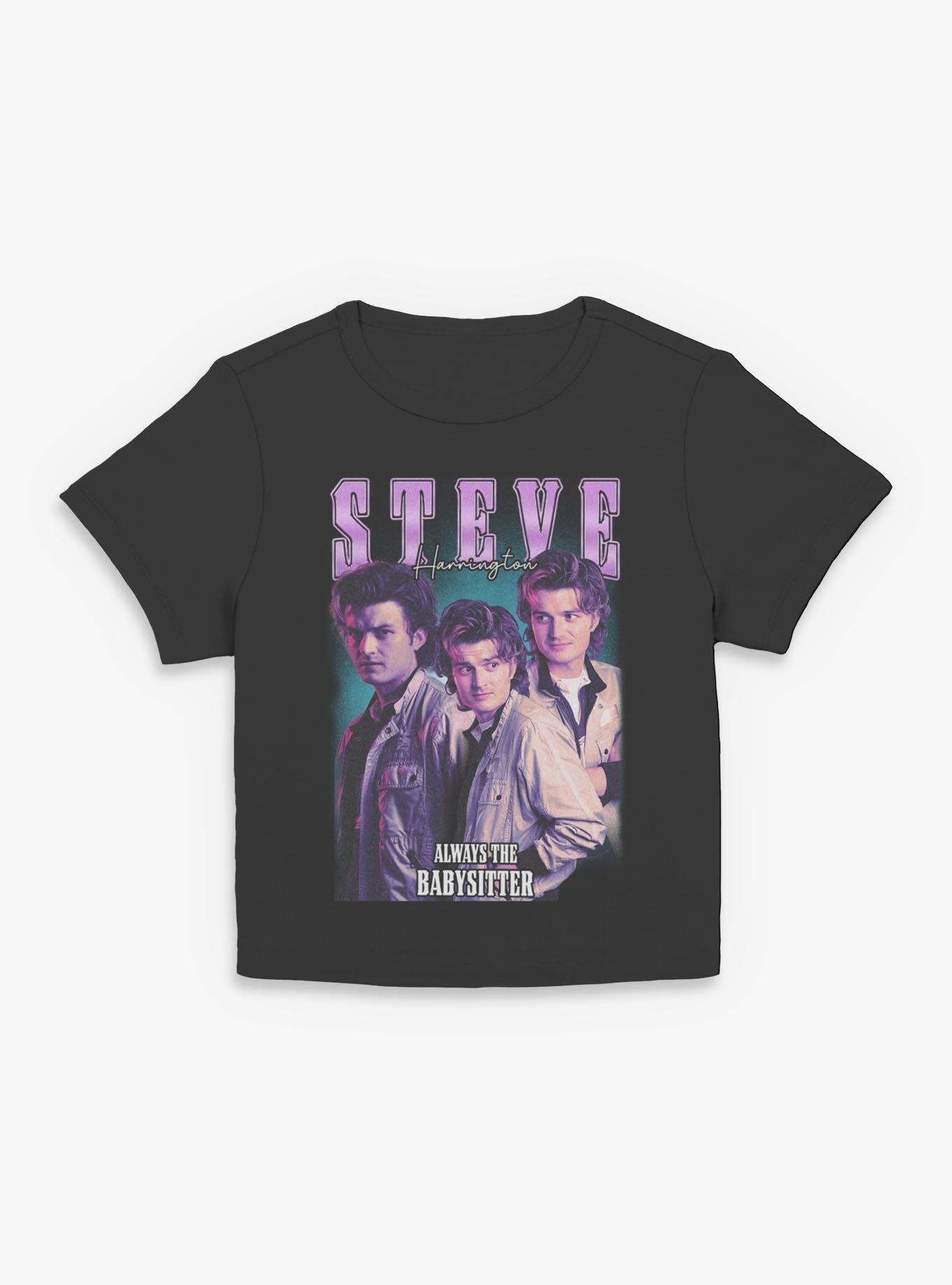 Stranger Things Steve Harrington Collage Womens Baby T-Shirt, , hi-res