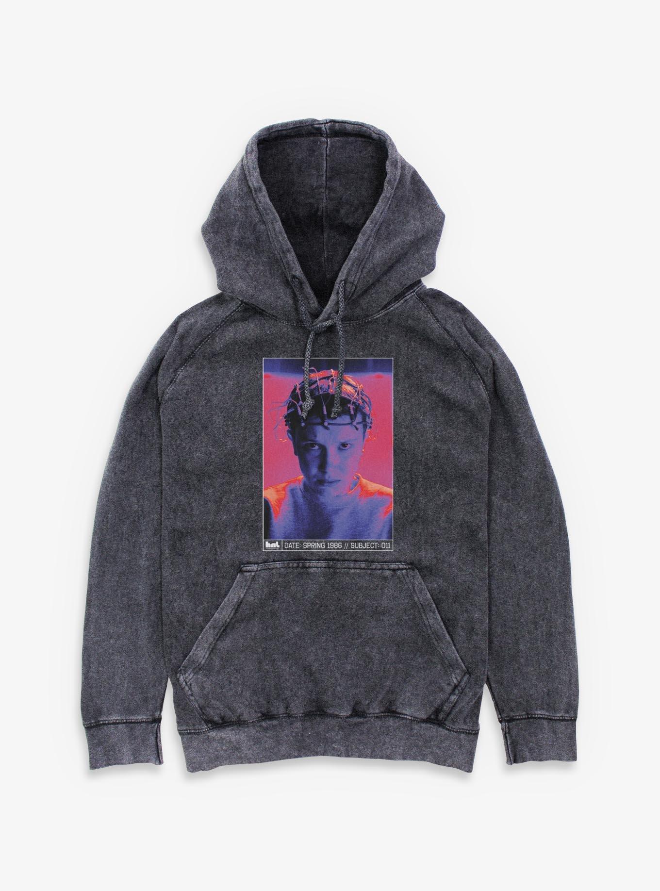 Stranger Things Experiment Eleven Mineral Wash Hoodie, , hi-res