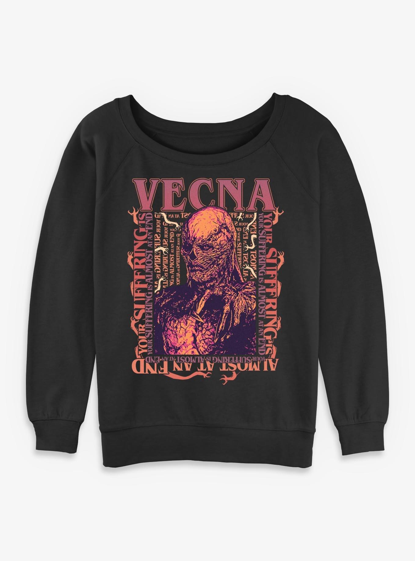 Stranger Things Vecna Your Suffering Womens Slouchy Sweatshirt, , hi-res