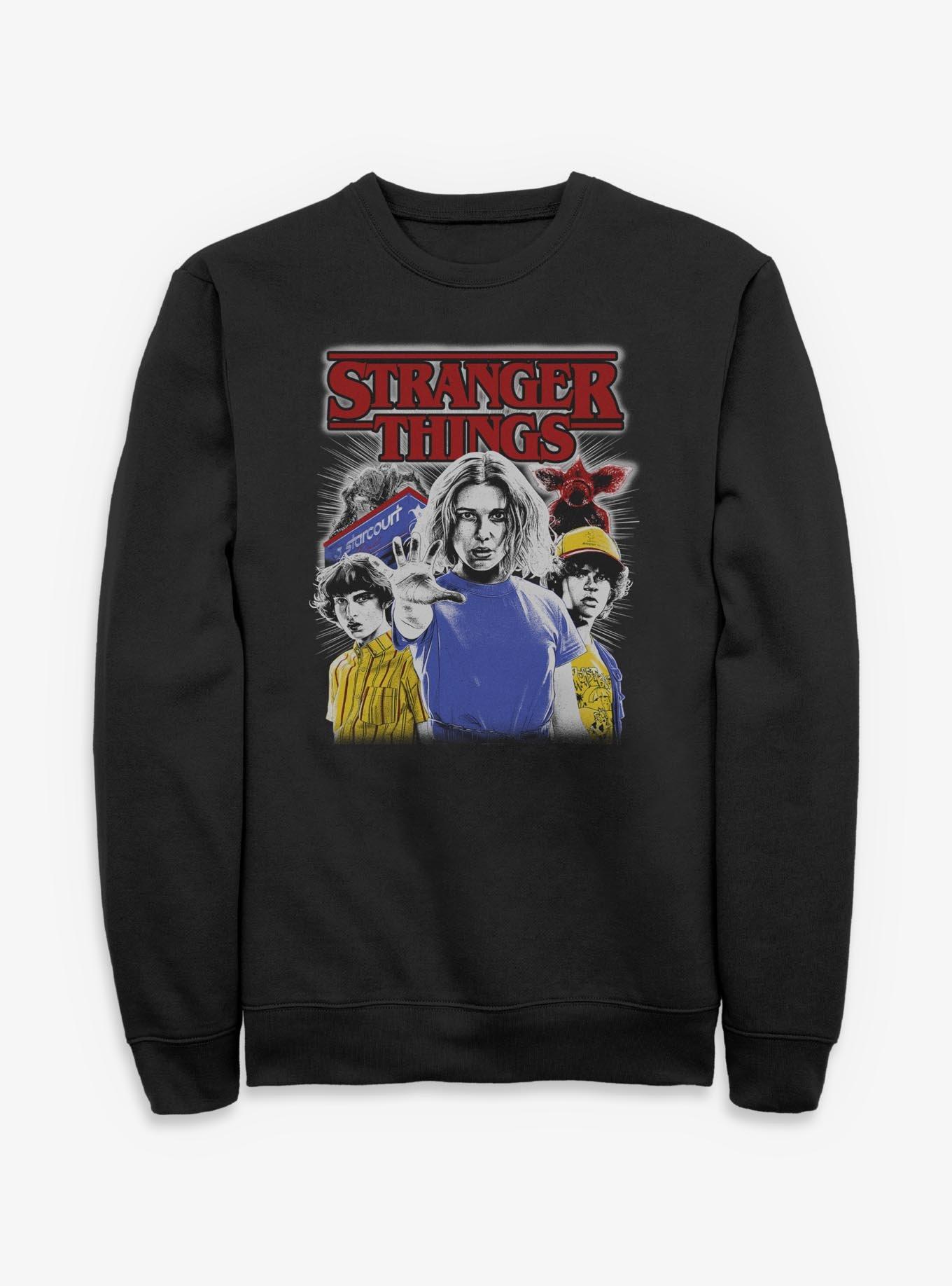 Stranger Things Old School Collage Sweatshirt, , hi-res