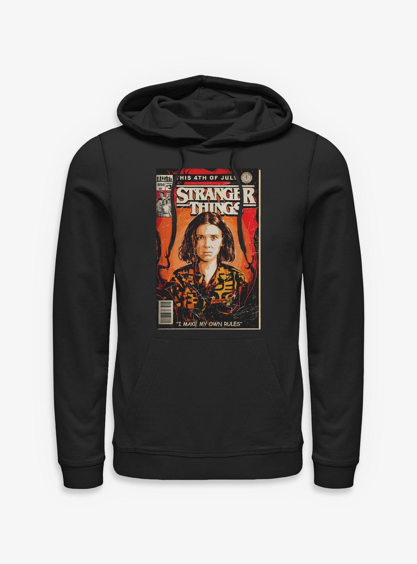 Stranger Things 4th Of July Comic Book Cover Hoodie, , hi-res