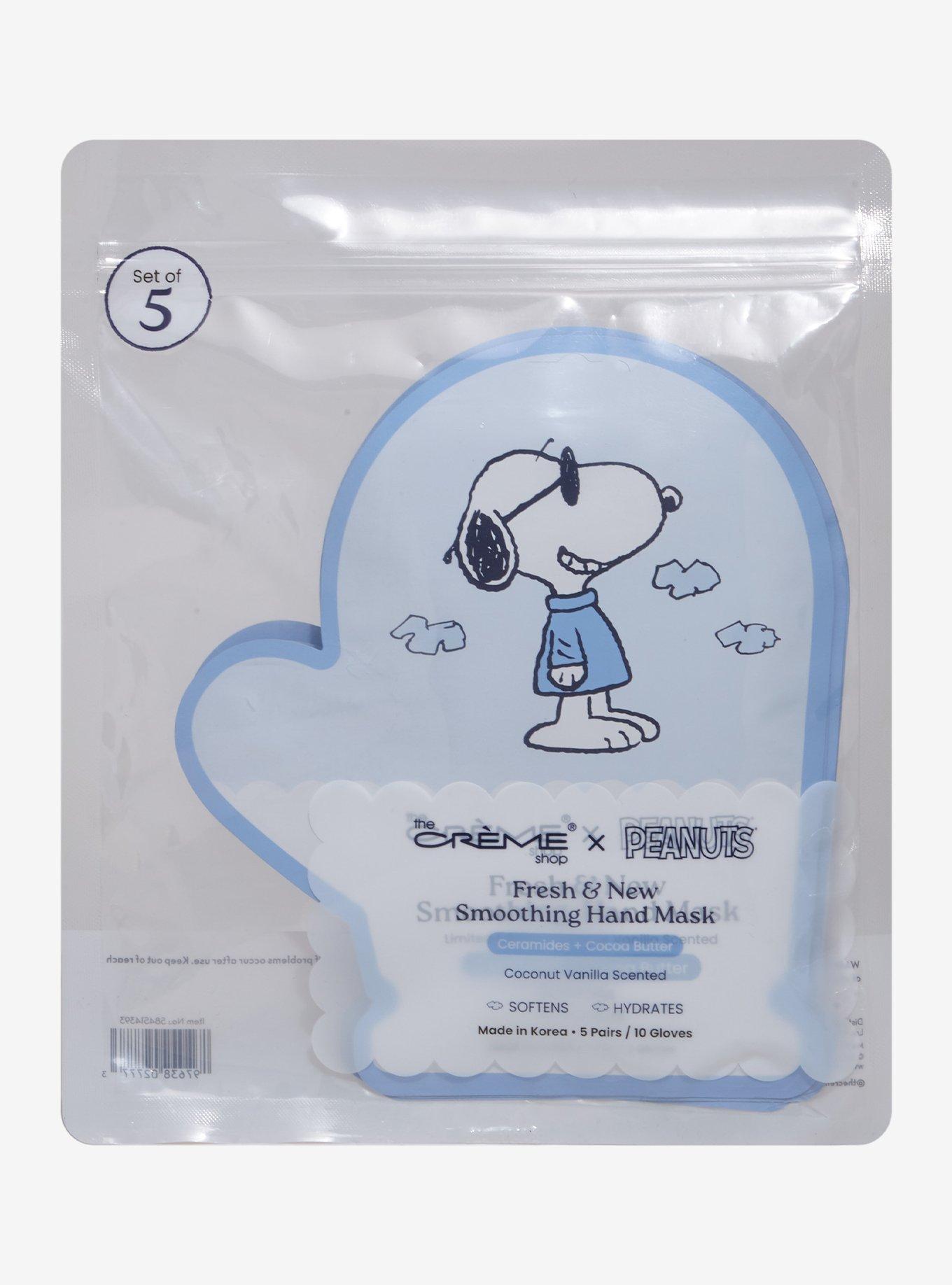 The Crème Shop Peanuts Smoothing Hand Mask Set, , hi-res