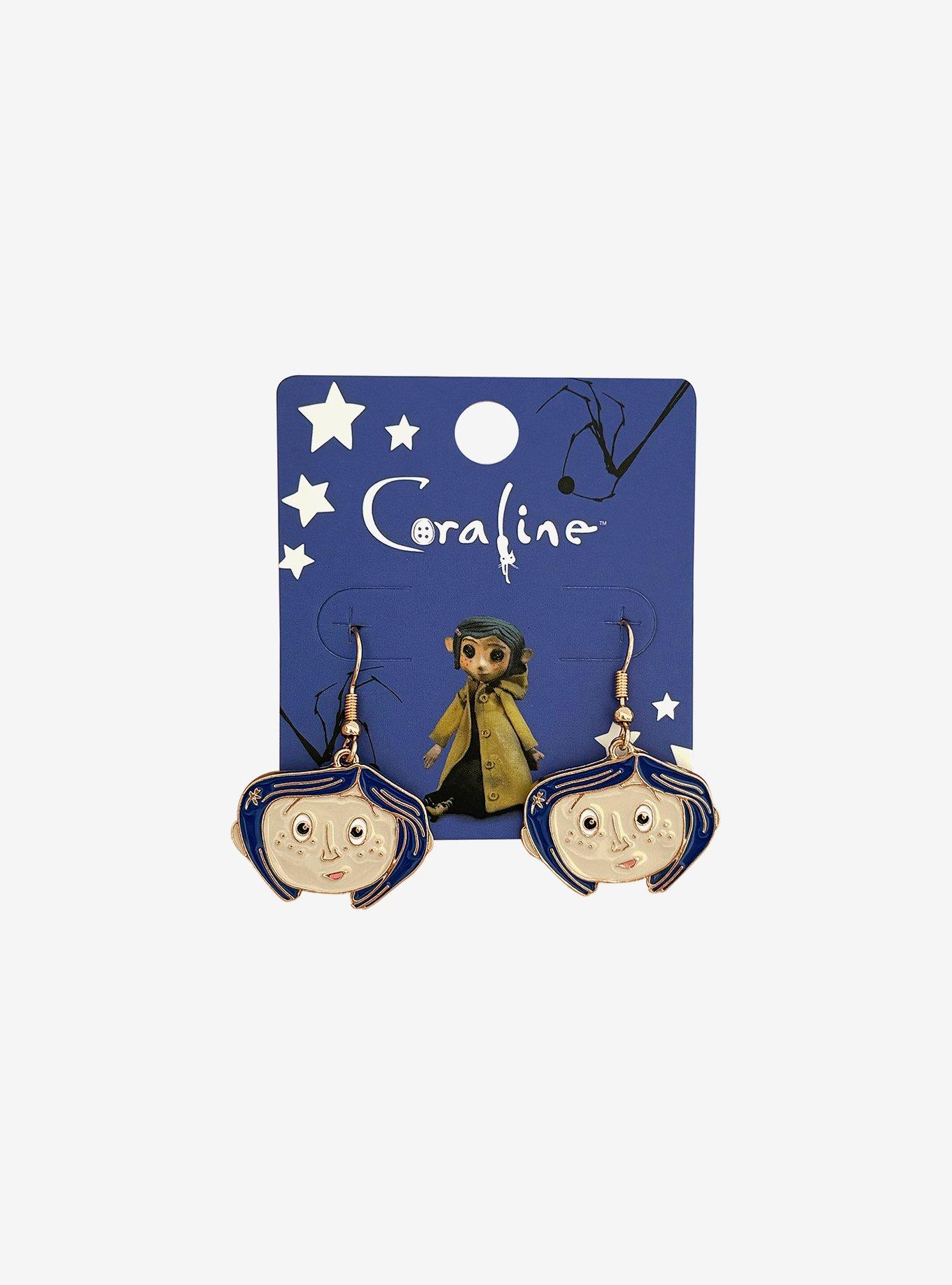 Coraline Face Earrings, , hi-res