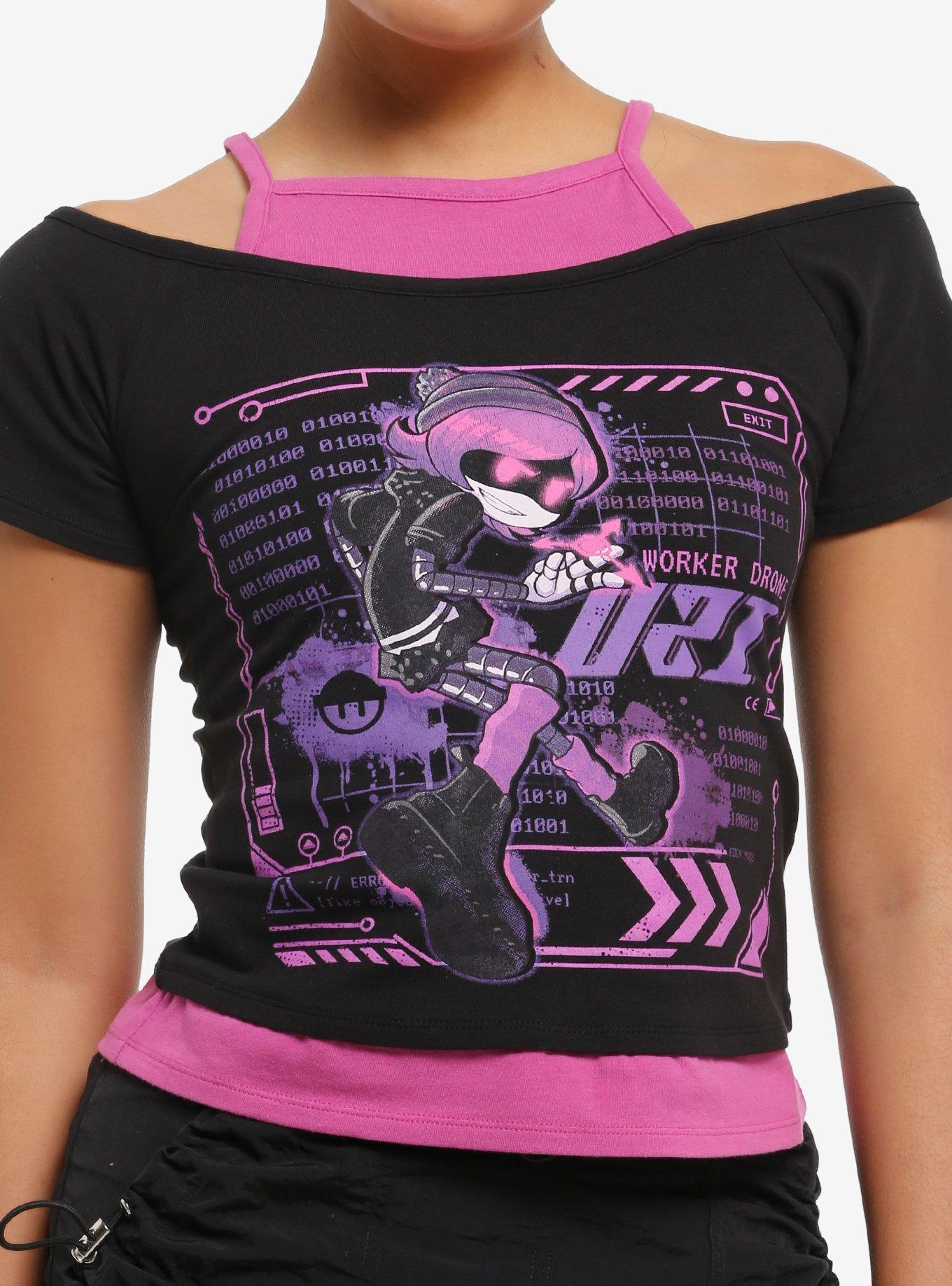 Murder Drones Uzi Girls Cold-Shoulder Top