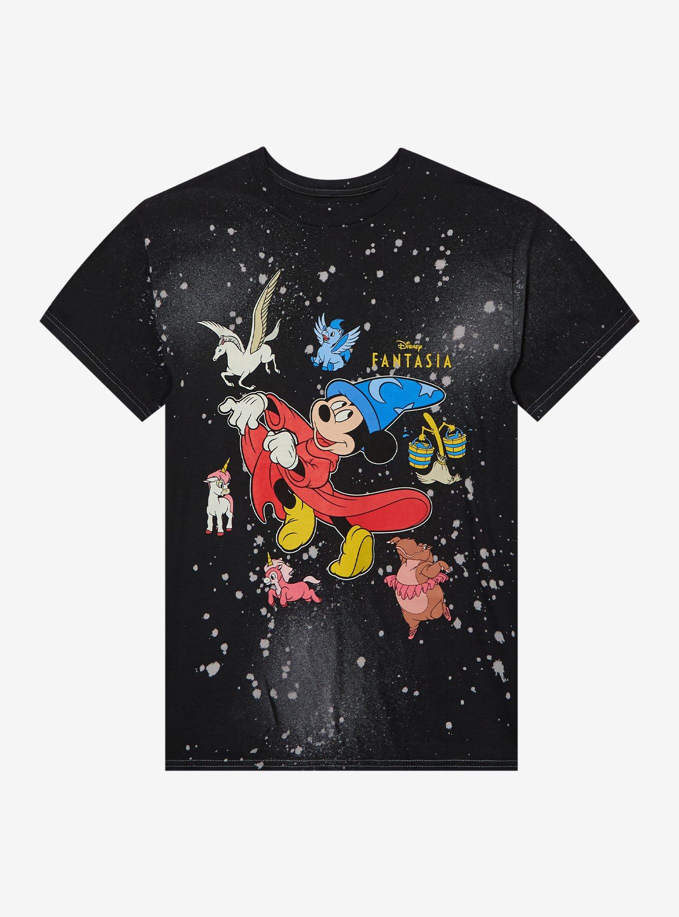 Disney Fantasia The Sorcerer's Apprentice Mickey Mouse Wash T-Shirt, , hi-res