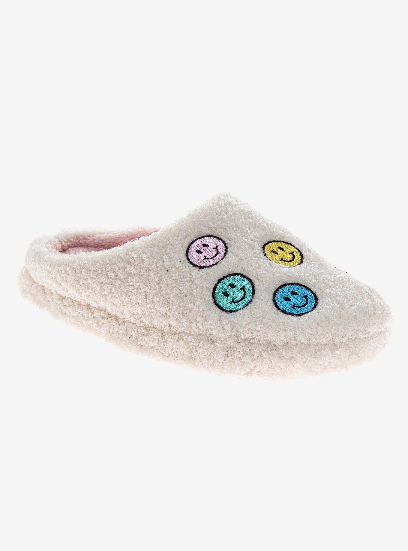 Happy and Cozy Slip On Girls Fluffy Slippers, , hi-res