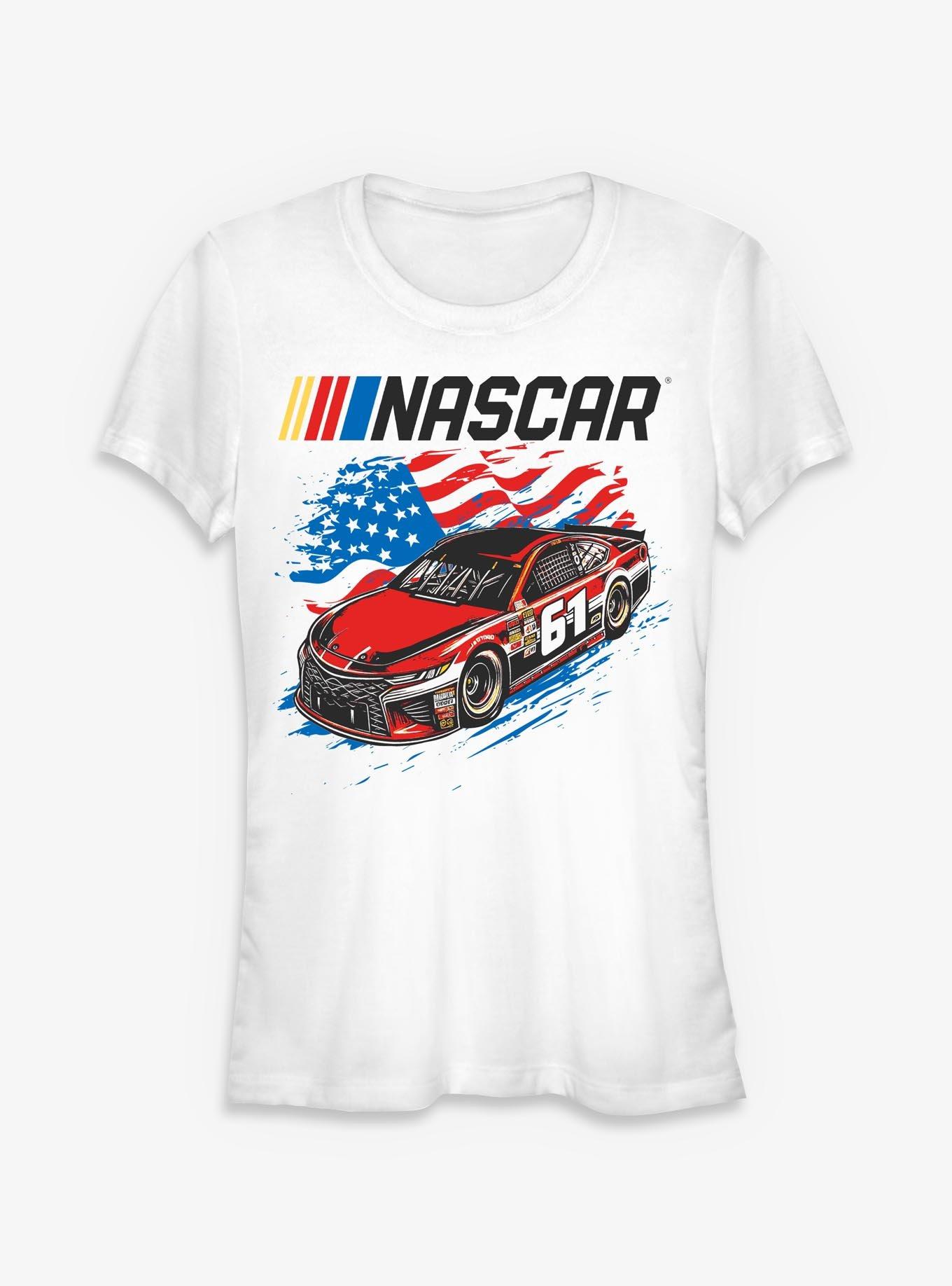 NASCAR Racing Flag Racer Girls T-Shirt, , hi-res