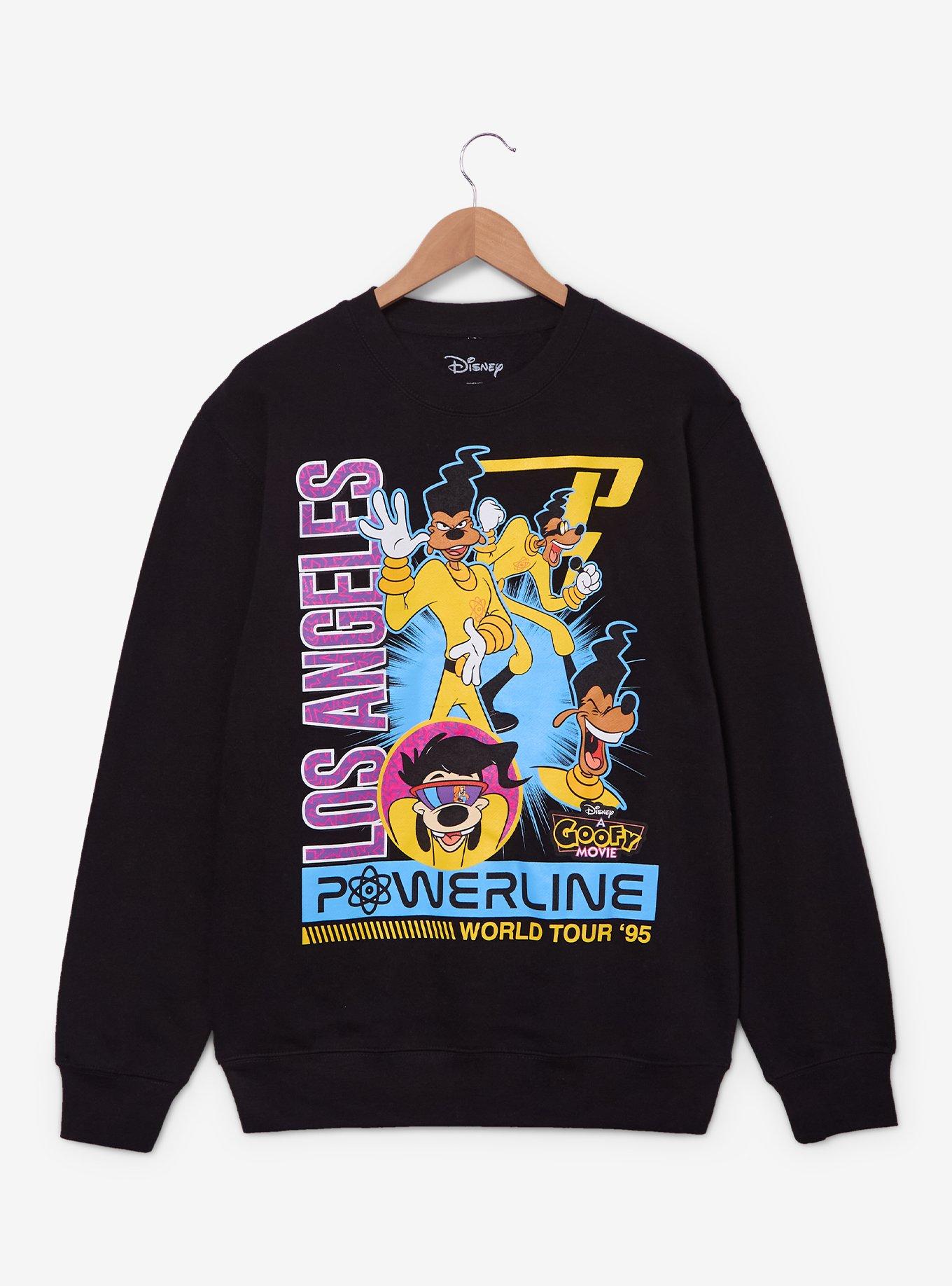 Disney A Goofy Movie Powerline World Tour Crewneck - BoxLunch Exclusive, , hi-res