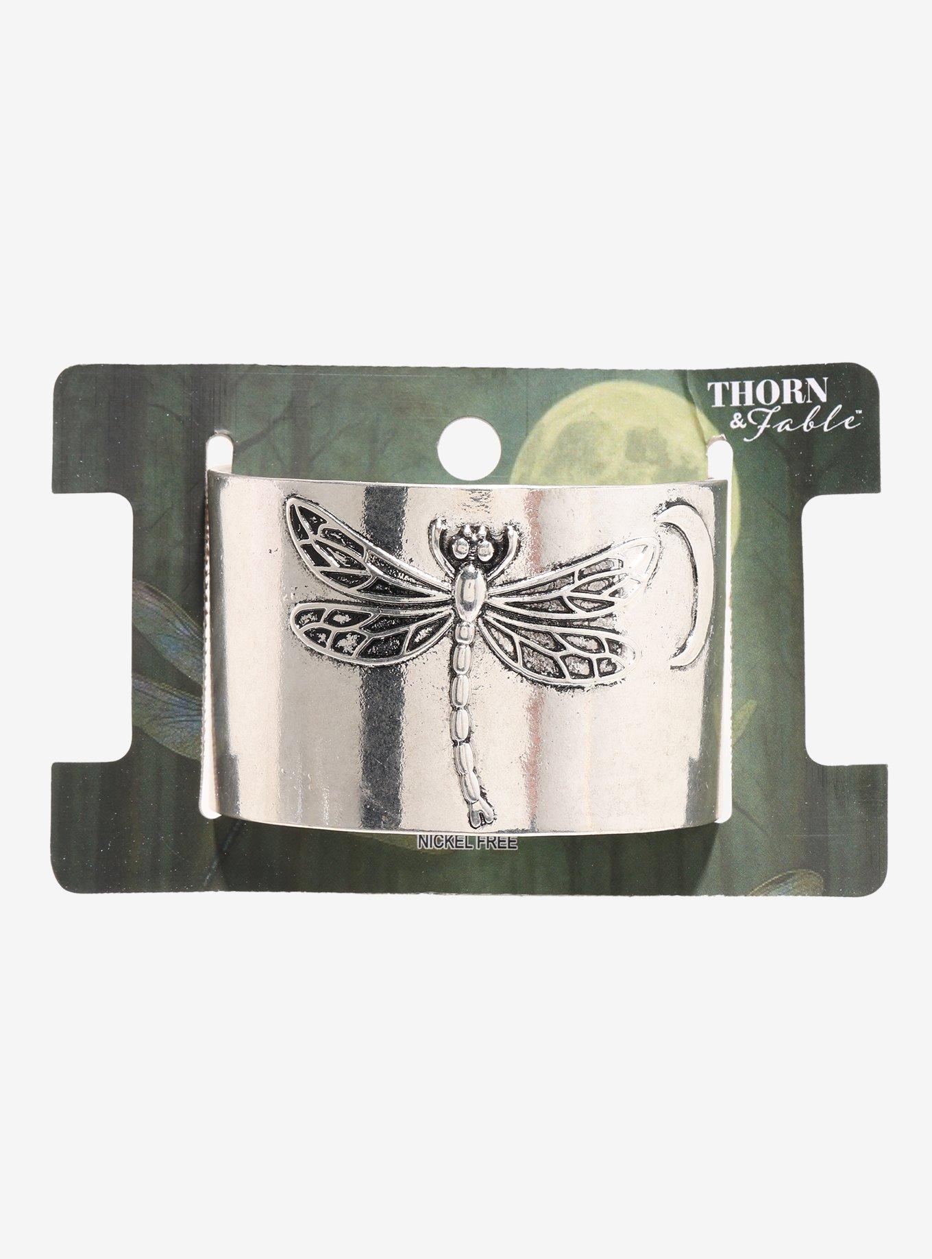 Thorn & Fable Dragonfly Moon Cuff Bracelet, , hi-res