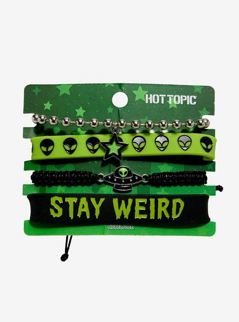 Stay Weird Alien Bracelet Set | Hot Topic