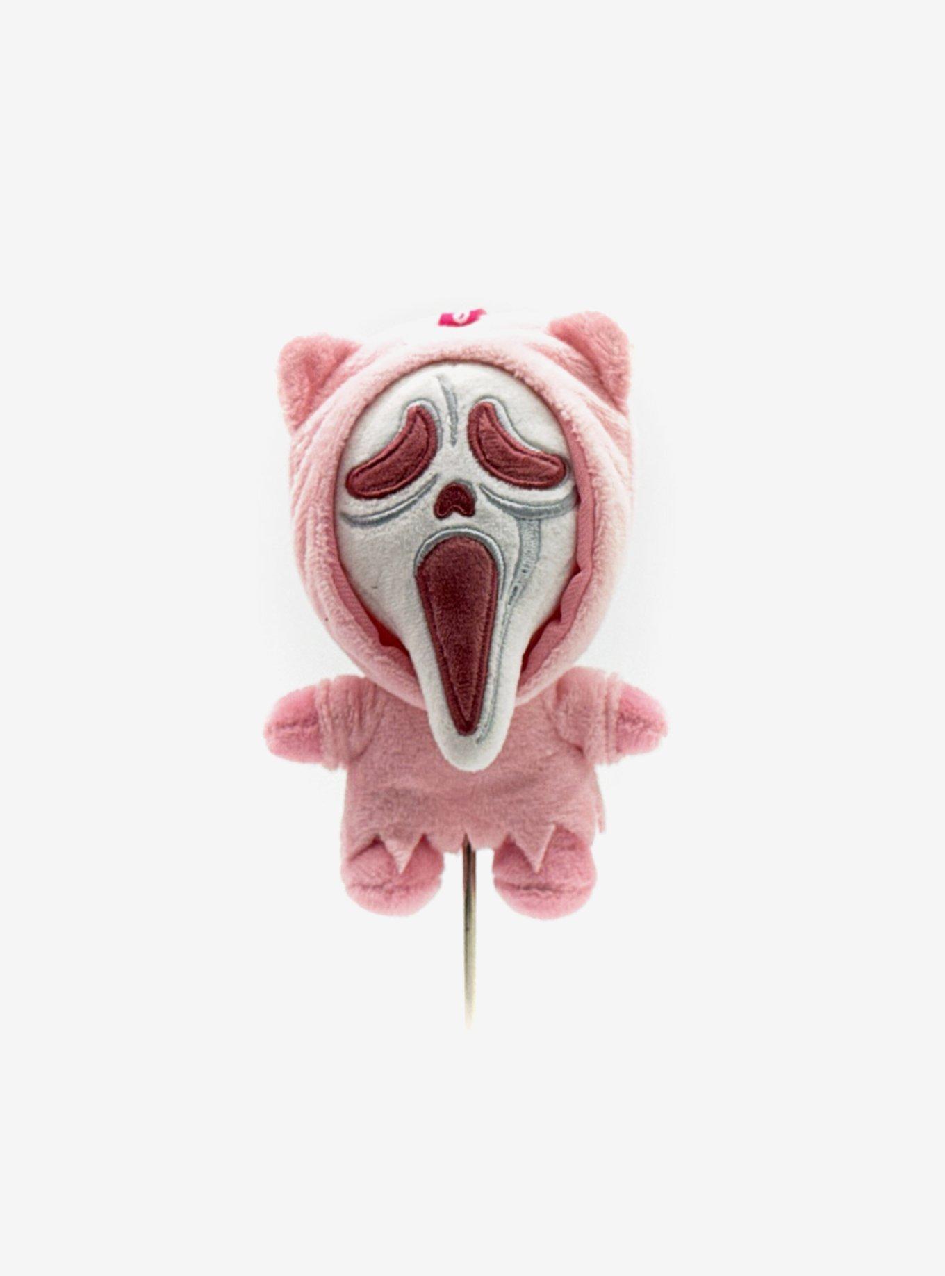 Youtooz Pink Ghost Face Plush Bag Charm, , hi-res