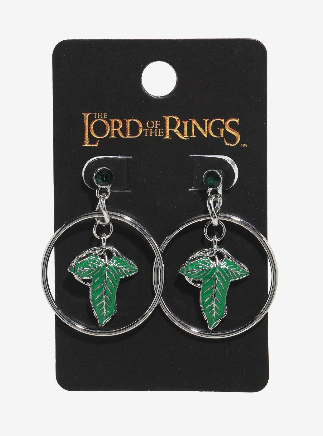The Lord Of The Rings Leaves Of L&oacute;rien Drop Earrings Her Universe Exclusive, , hi-res