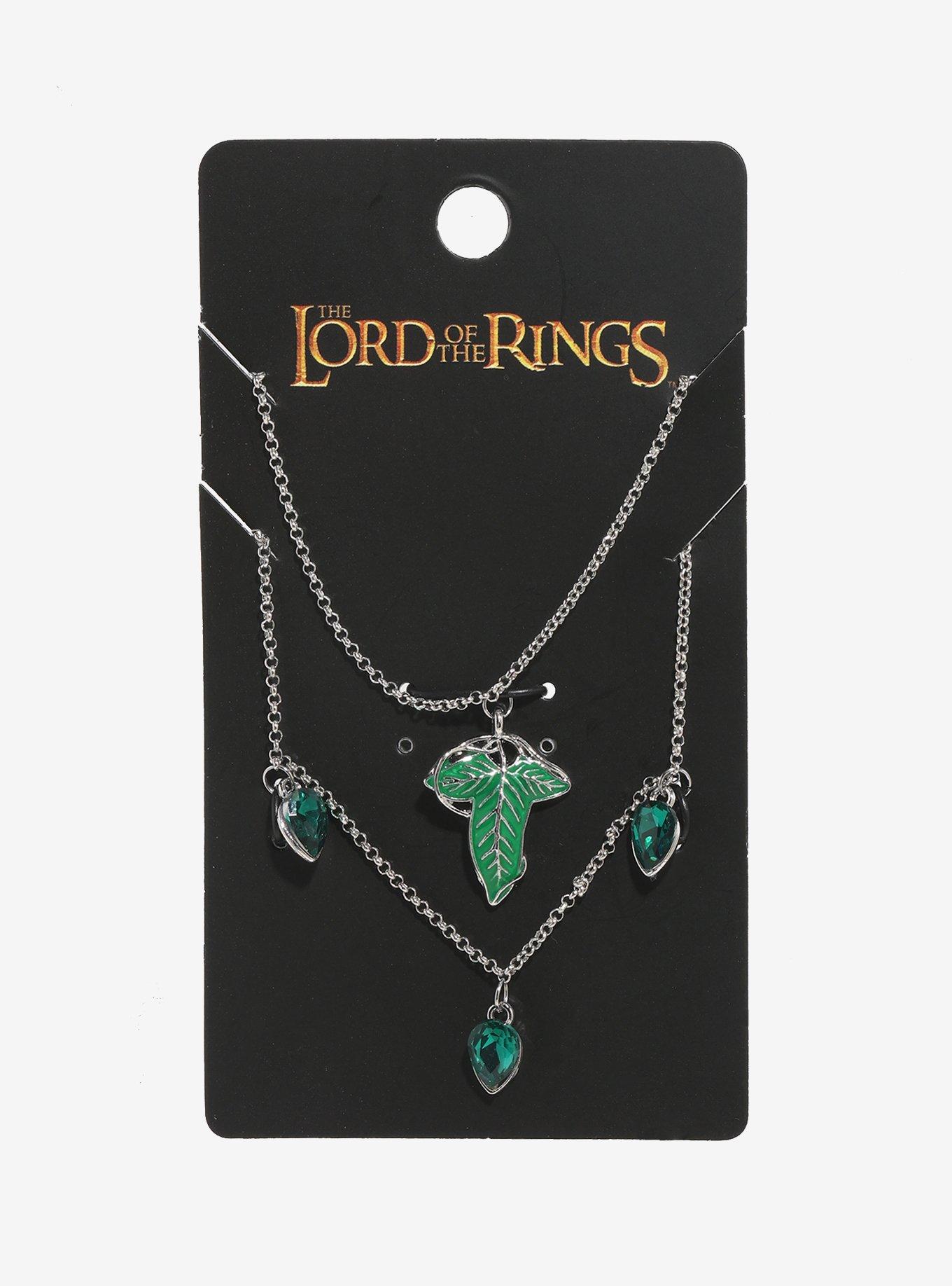 The Lord Of The Rings Leaves Of L&oacute;rien Necklace Set Her Universe Exclusive, , hi-res