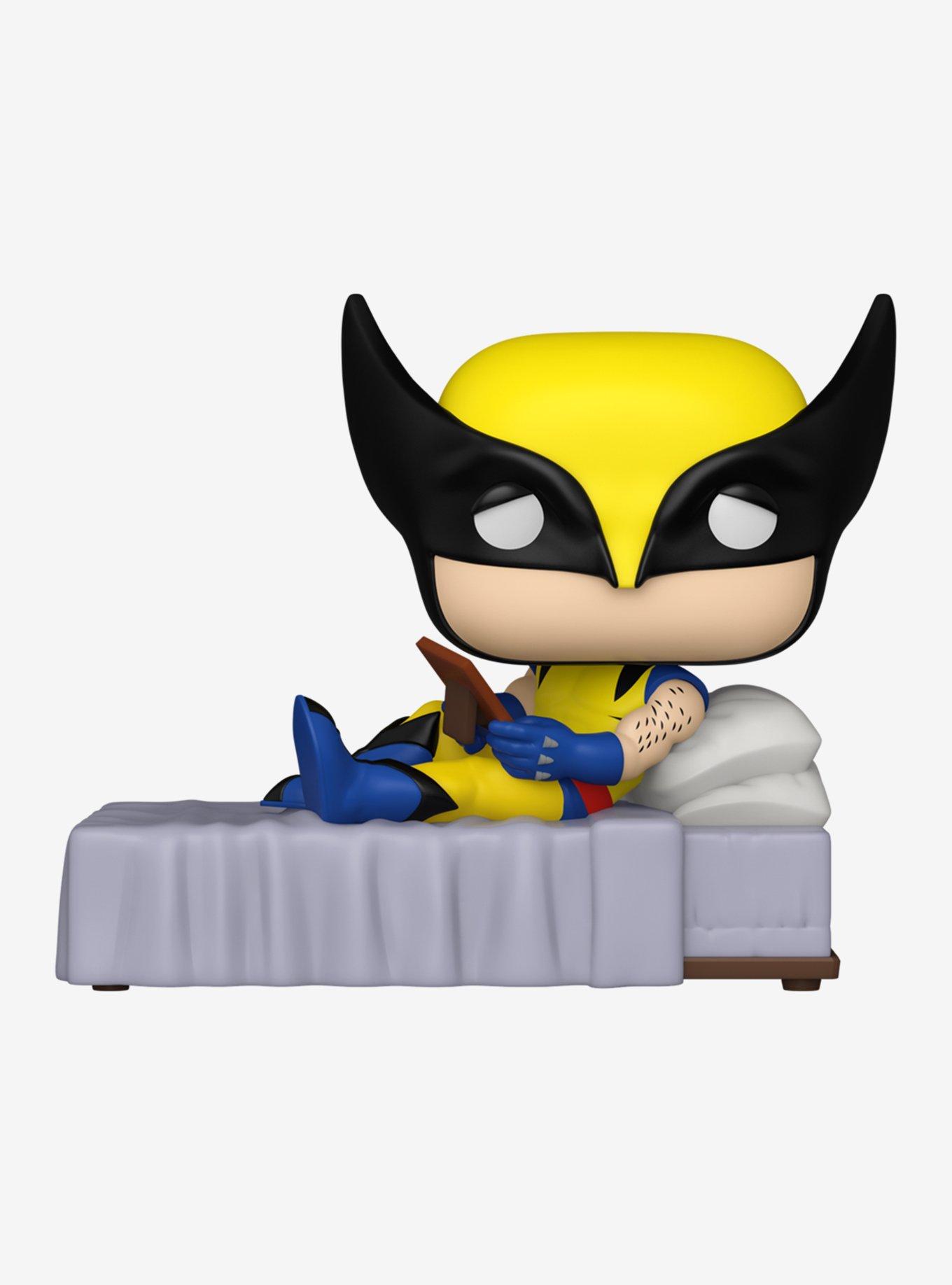 Funko Marvel X-Men: The Animated Series Pop! Deluxe Wolverine Bed Meme Vinyl Bobble-Head, , hi-res