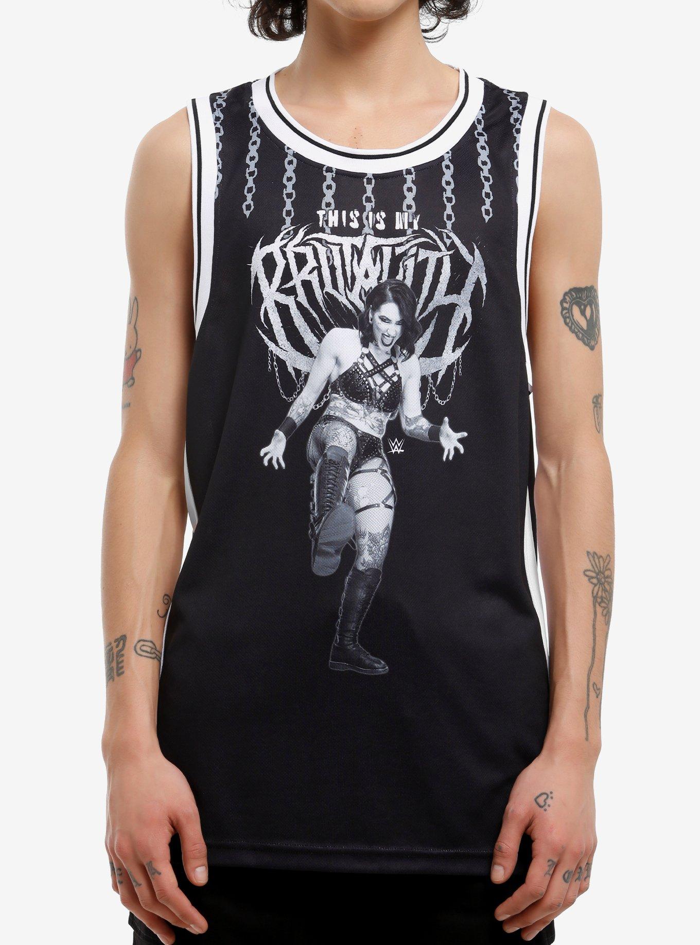 WWE Rhea Ripley Brutality Basketball Jersey, , hi-res