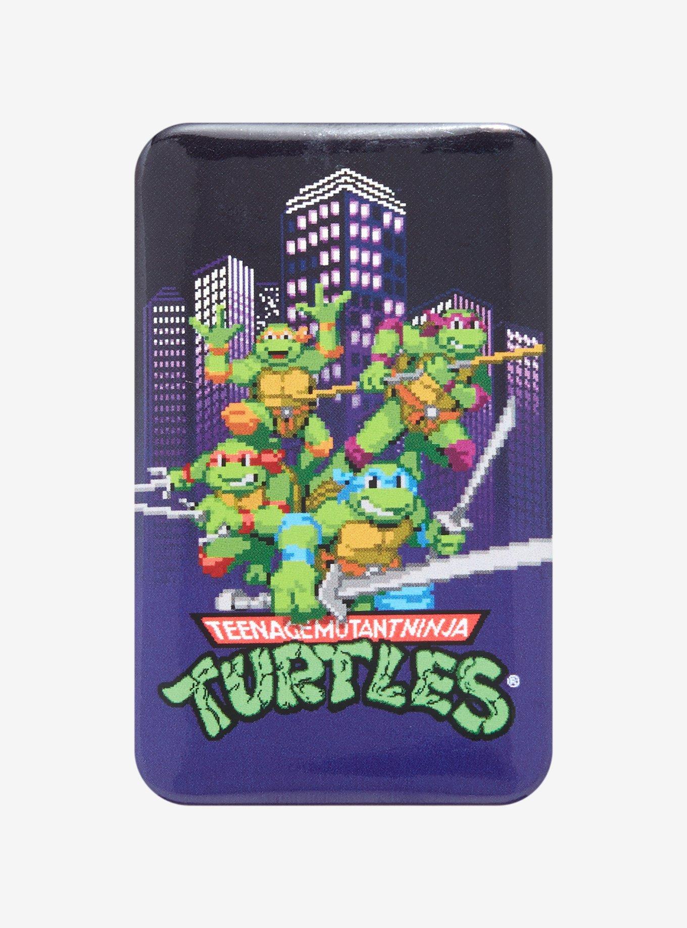 Teenage Mutant Ninja Turtles 8-Bit Rectangular Button, , hi-res