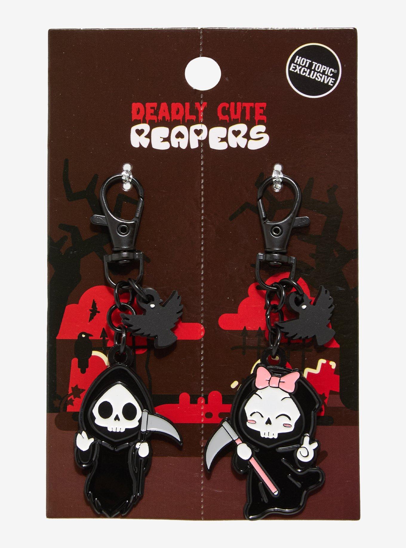 Deadly Cute Reapers Best Friend Keychain Set Hot Topic Exclusive, , hi-res