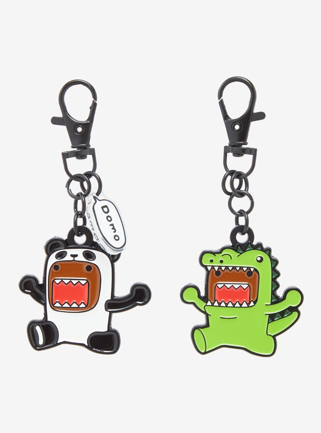 Domo Costume Best Friend Enamel Key Chain Set Hot Topic Exclusive, , hi-res