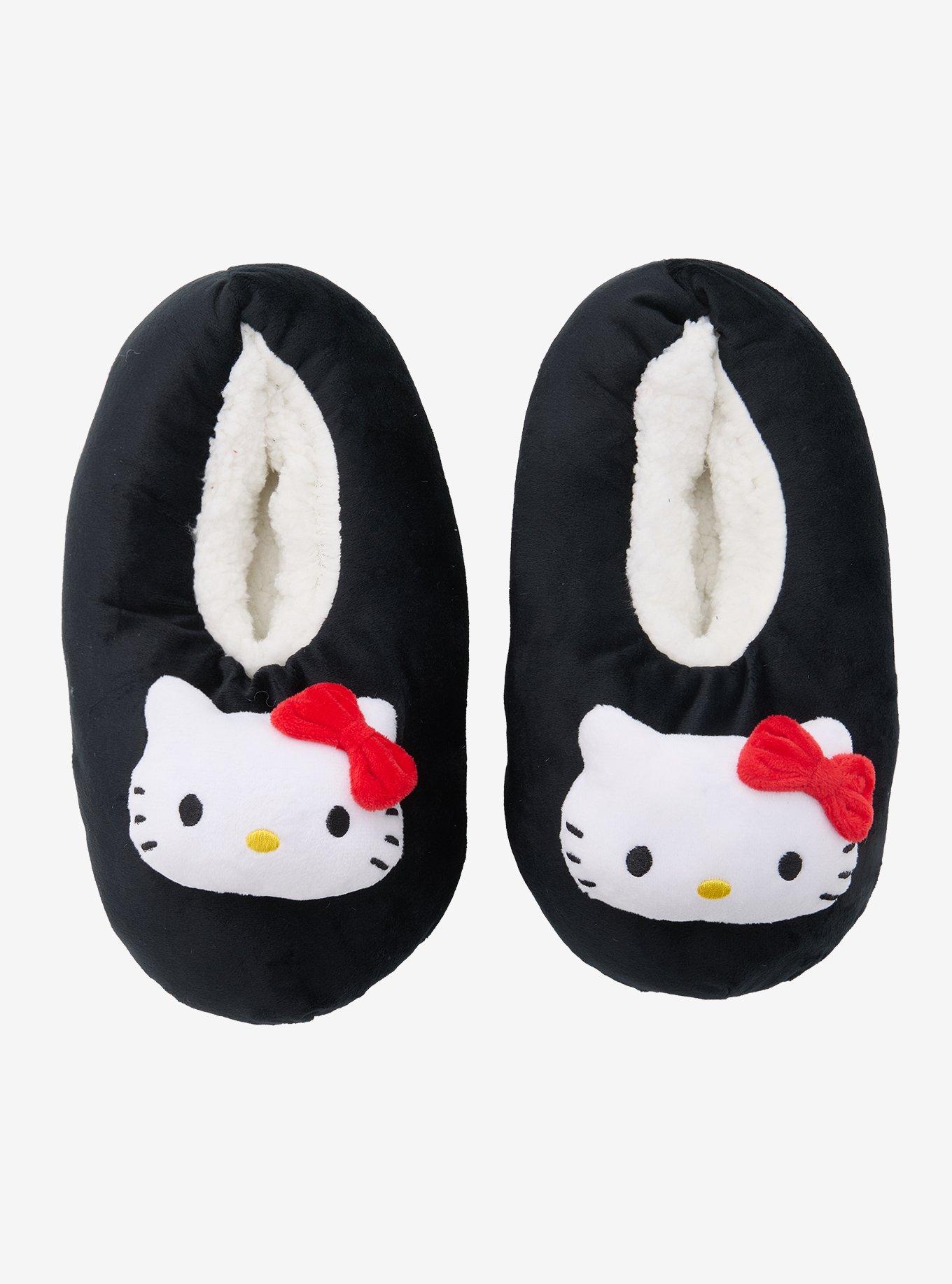 Hello Kitty Plush Face Cozy Slippers, , hi-res