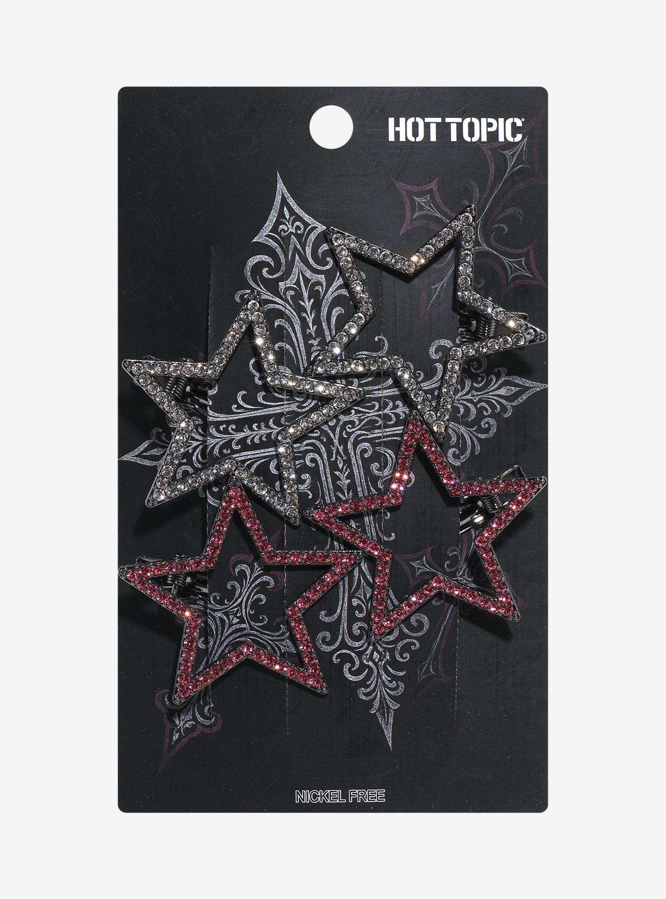 Bling Star Hair Clip Set, , hi-res