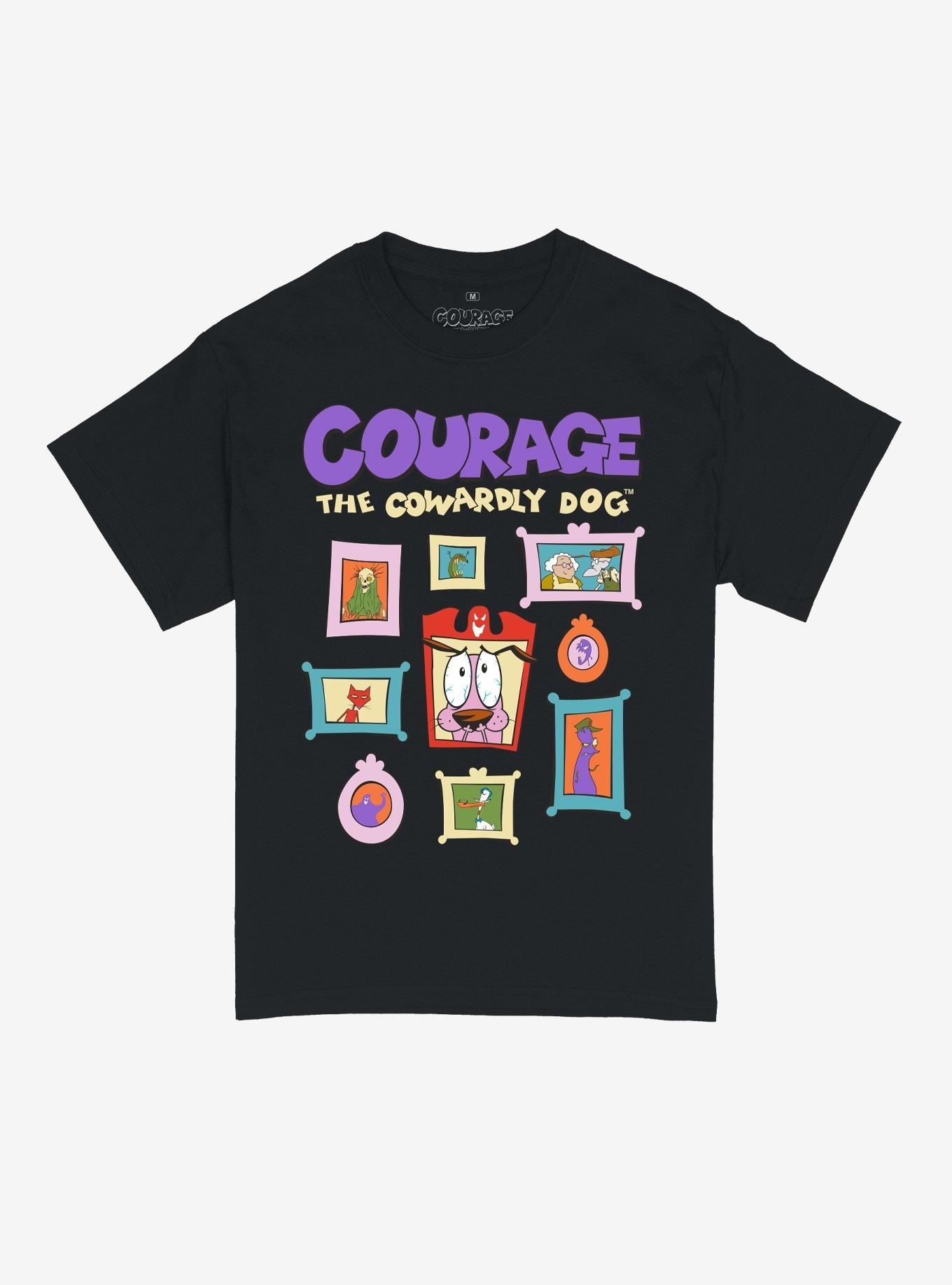 Courage The Cowardly Dog Frames T-Shirt, , hi-res