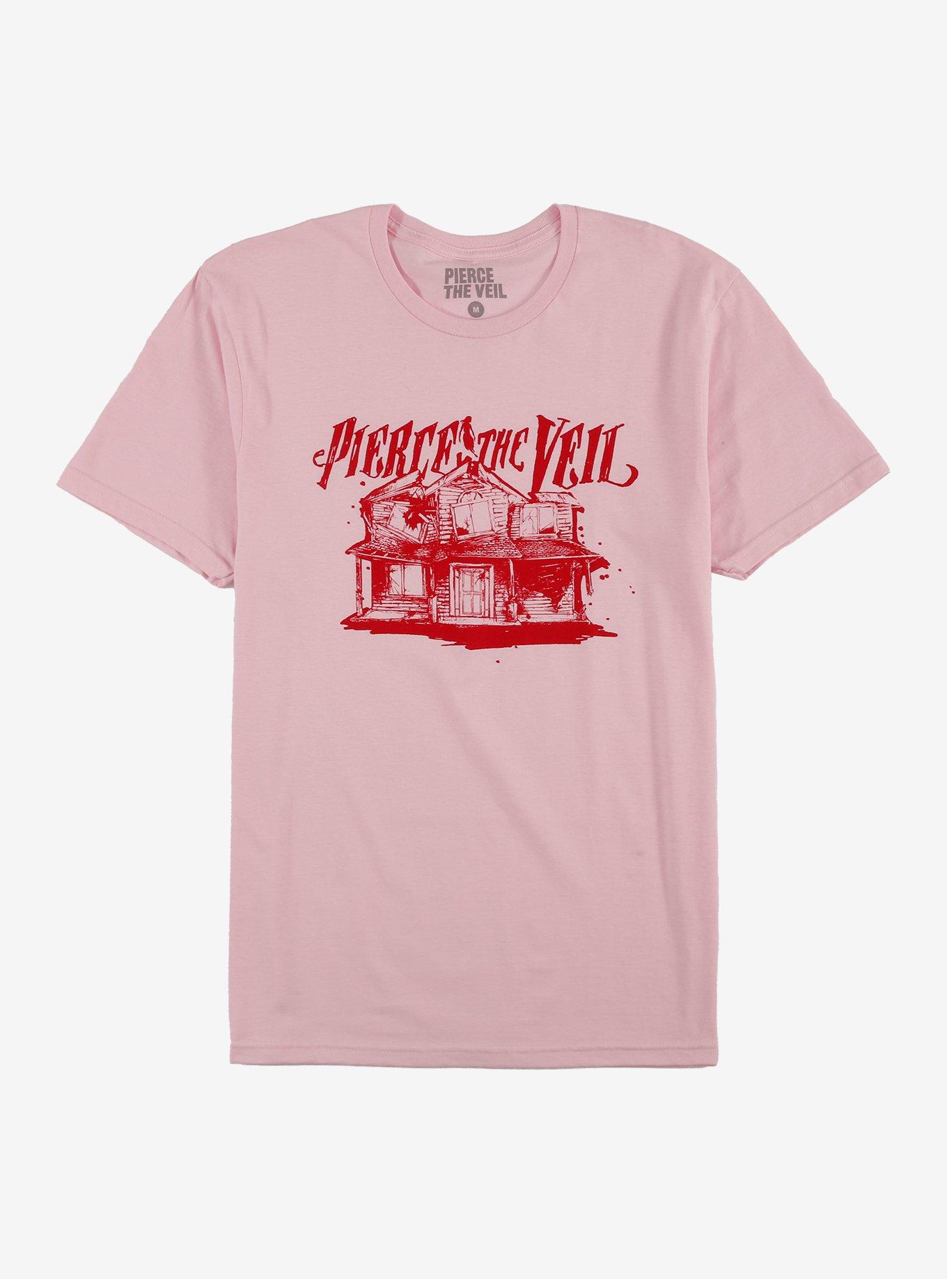 Pierce The Veil Collide With The Sky Red & Pink T-Shirt, , hi-res