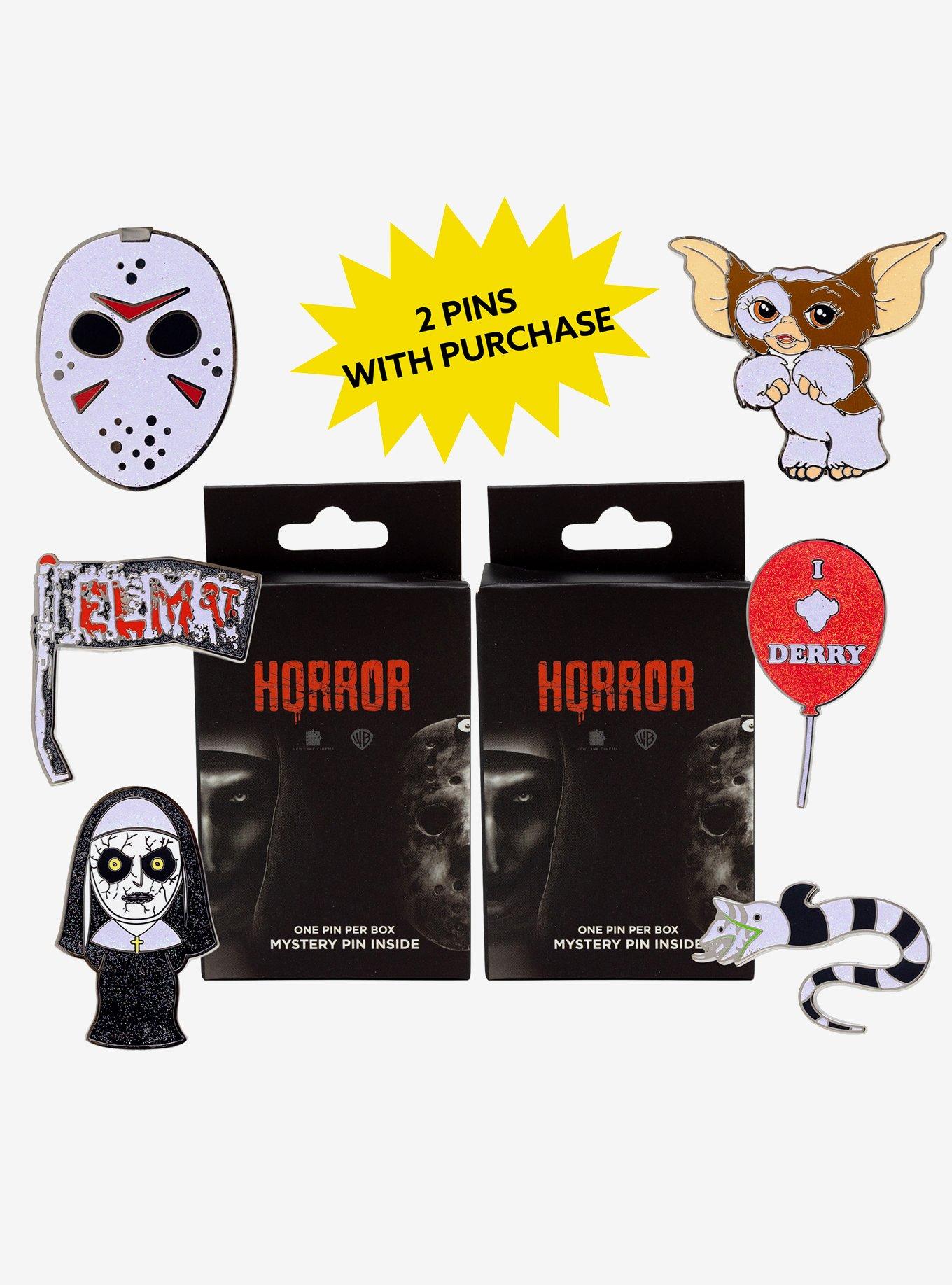 Warner Bros. Horror Movies Mystery Enamel Pin Blind Box Series 2 Pack, , hi-res