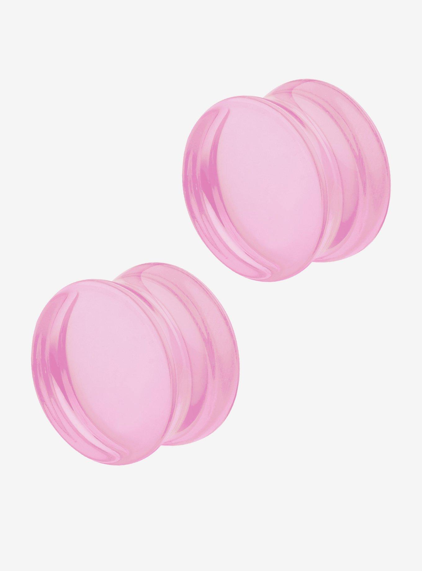 Opalite Pink Stone Double Flare Plug 2 Pack, , hi-res
