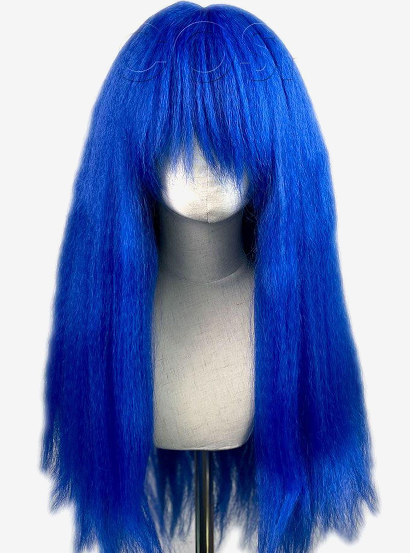 Crimped Nyx Dark Blue Wig, , hi-res