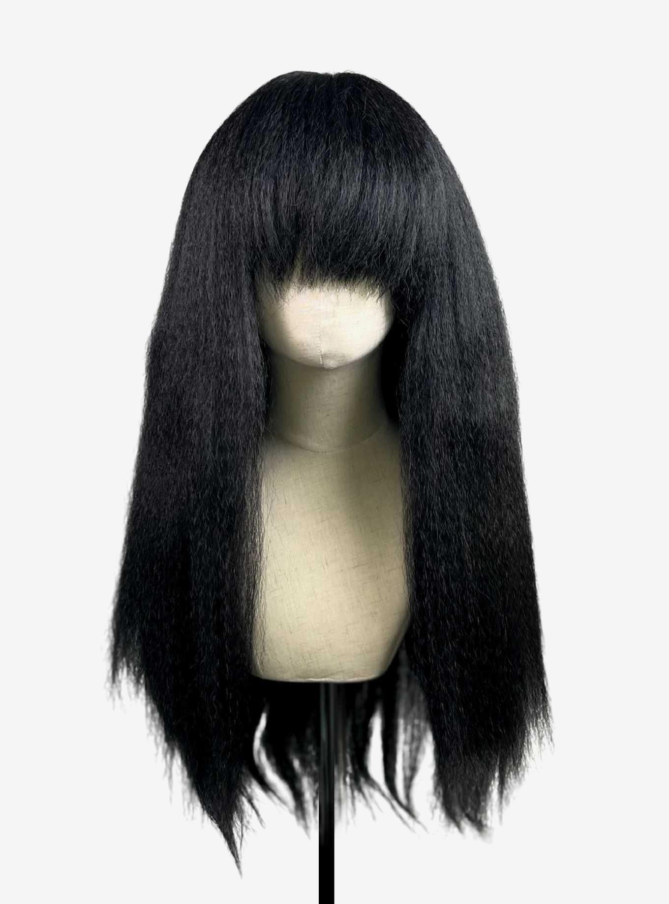Crimped Nyx Black Wig, , hi-res