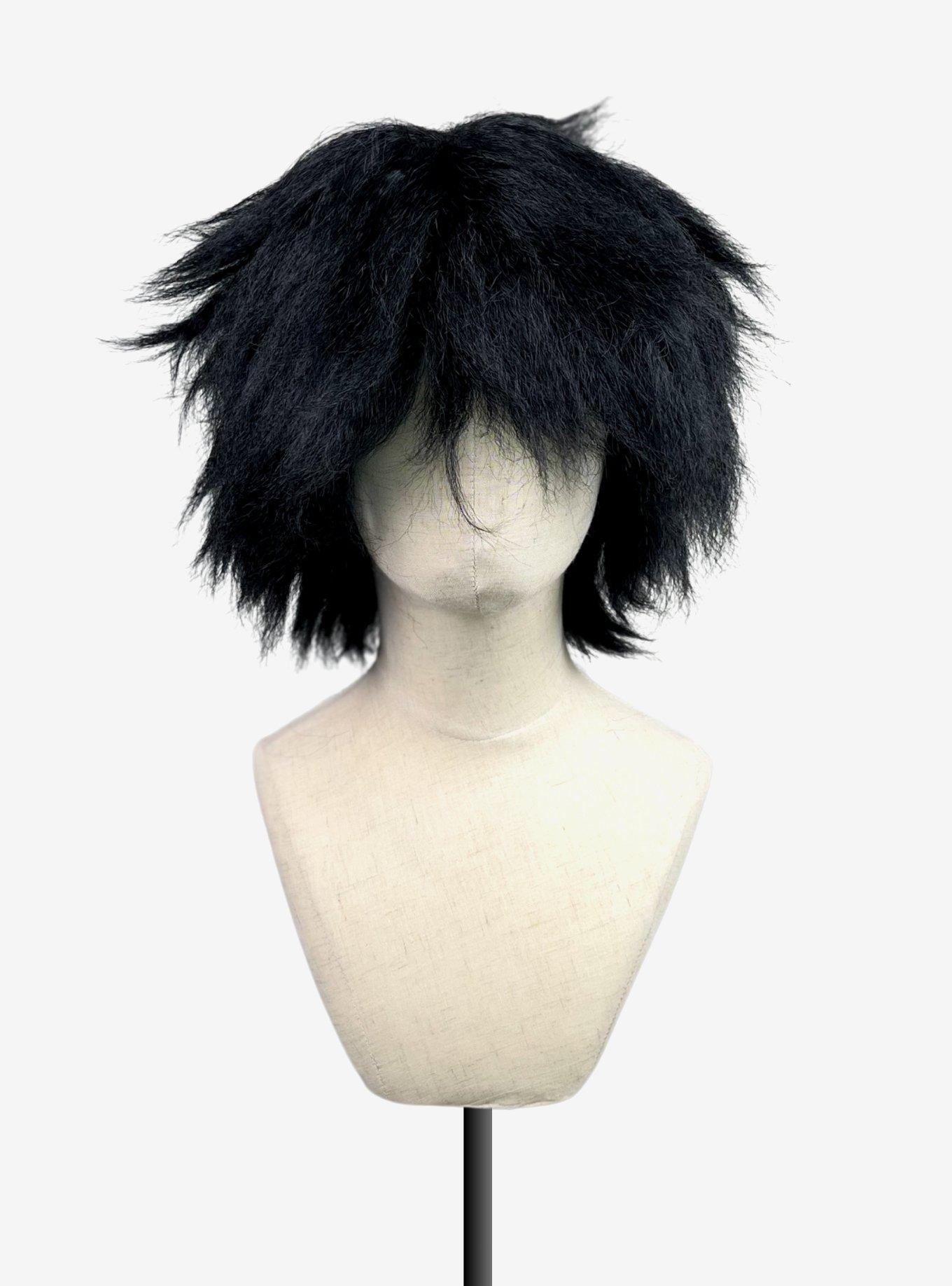 Crimped Apollo Black Wig