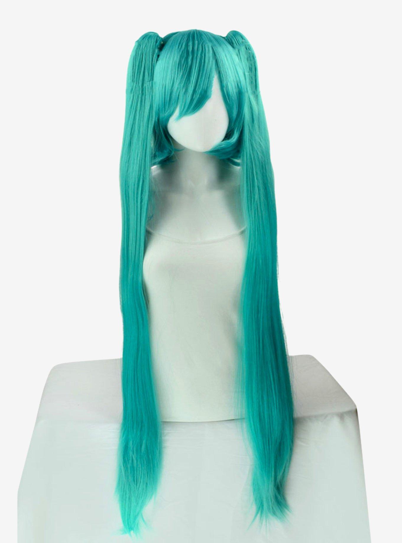 Eos Vocaloid Green Long Pigtail Wig Set, , hi-res