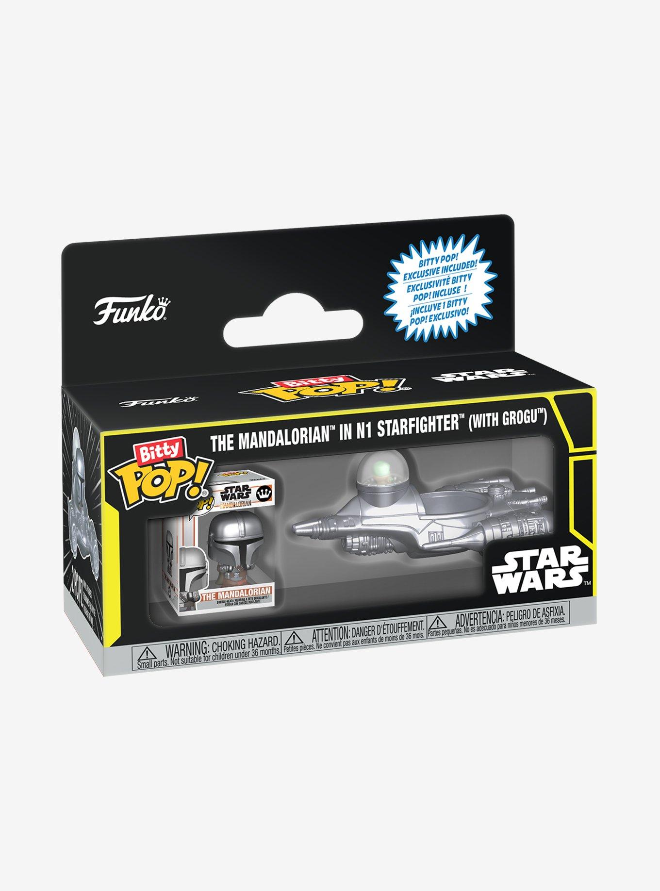 Funko Star Wars Bitty Pop! The Mandalorian In N1 Starfighter (With Grogu) Vinyl Figure Set, , hi-res