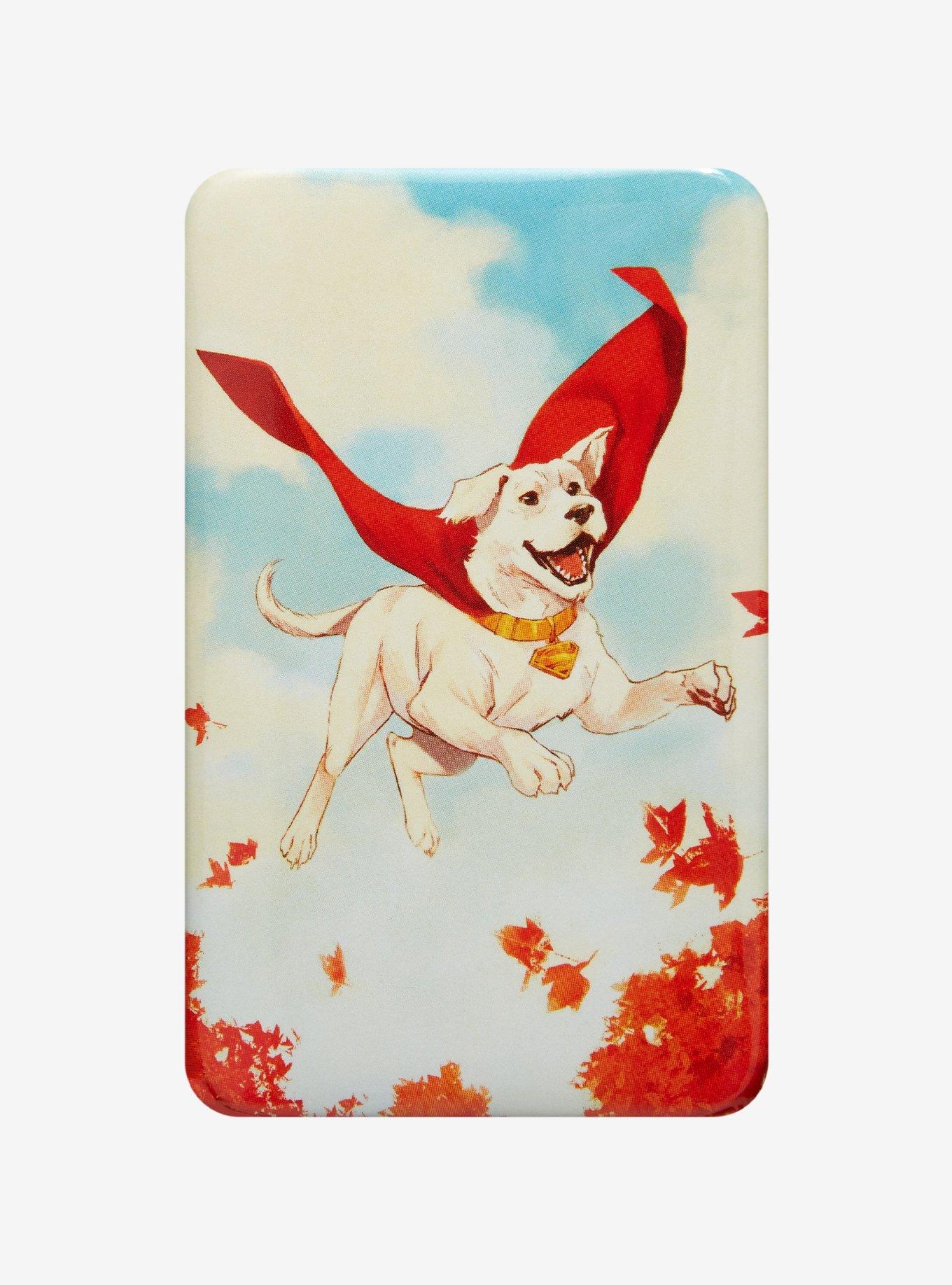 DC Comics Superman Krypto Rectangular Button, , hi-res