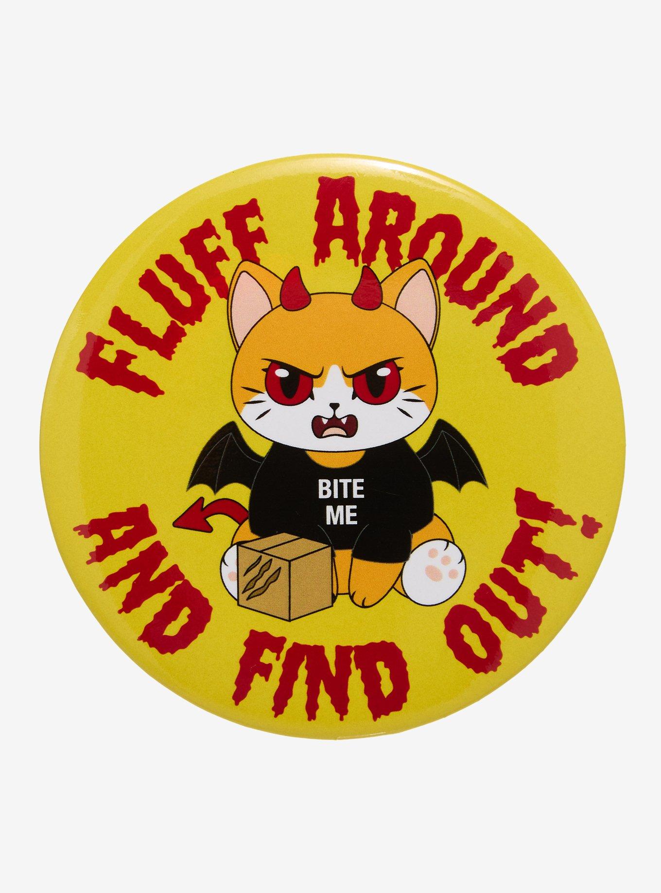 Lucipurr Fluff Around 3 Inch Button, , hi-res