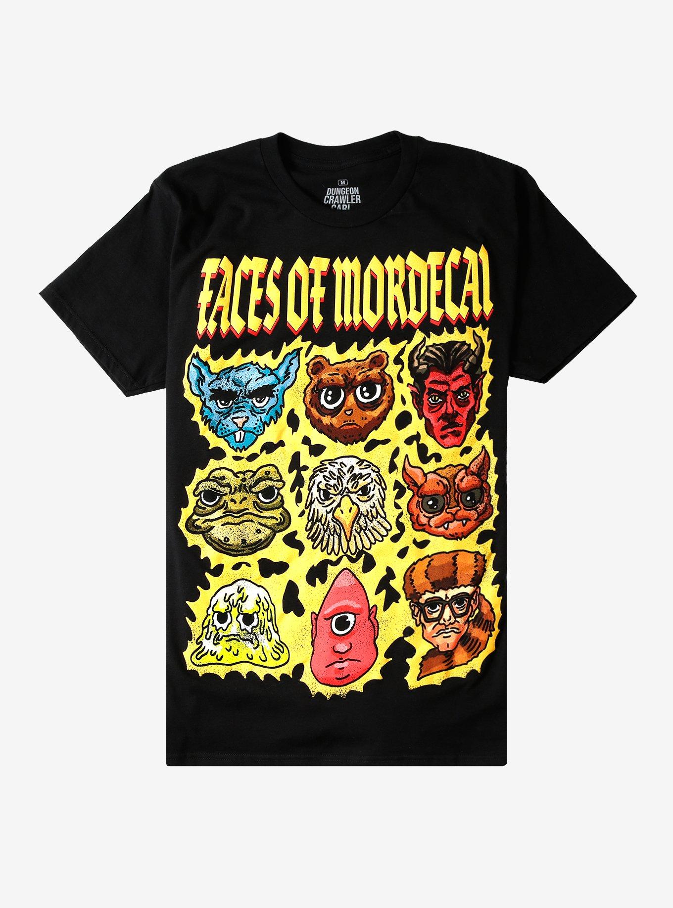 Dungeon Crawler Carl Faces Of Mordecai T-Shirt | Hot Topic