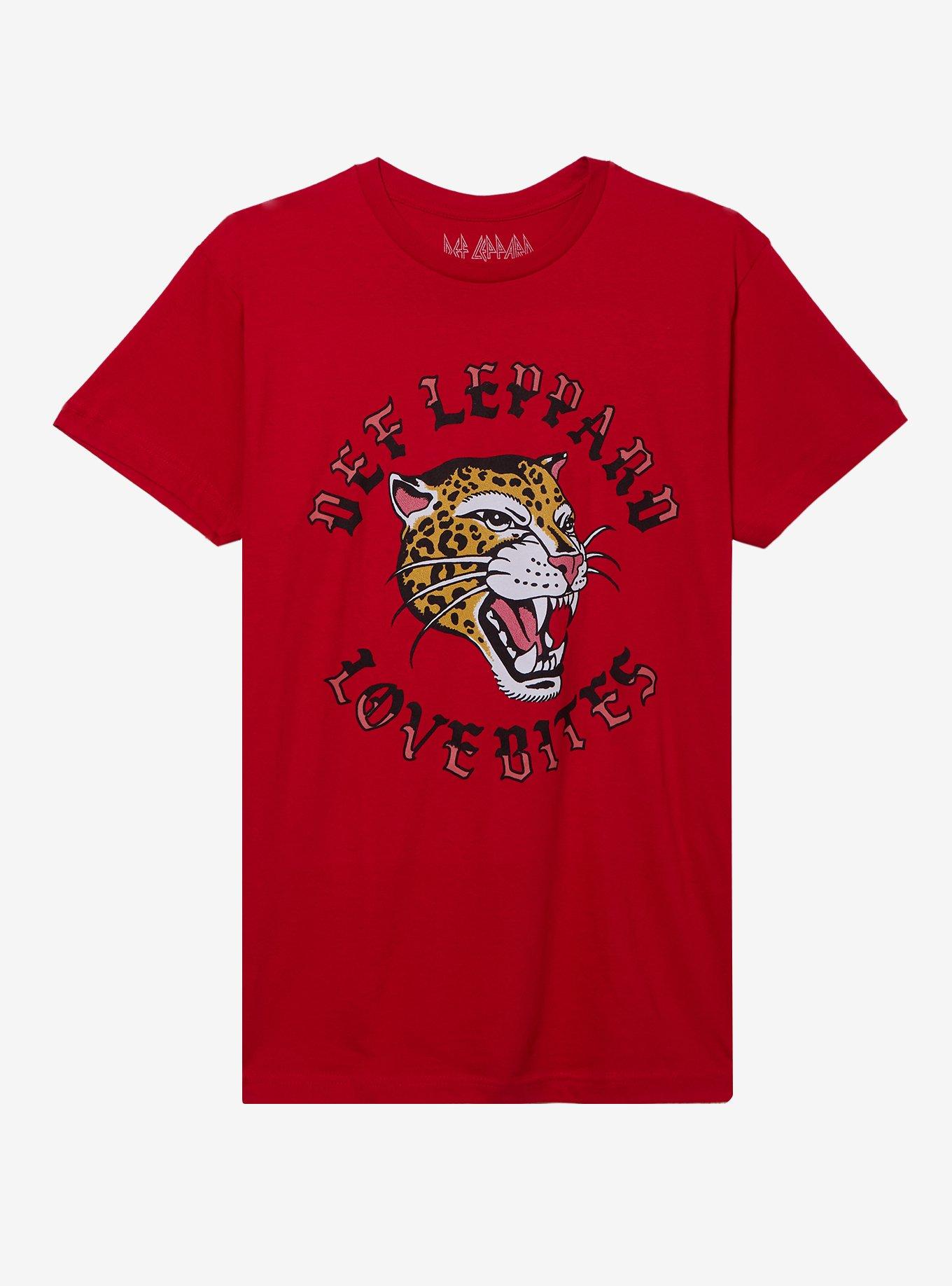 Def Leppard Love Bites Leopard T-Shirt, , hi-res