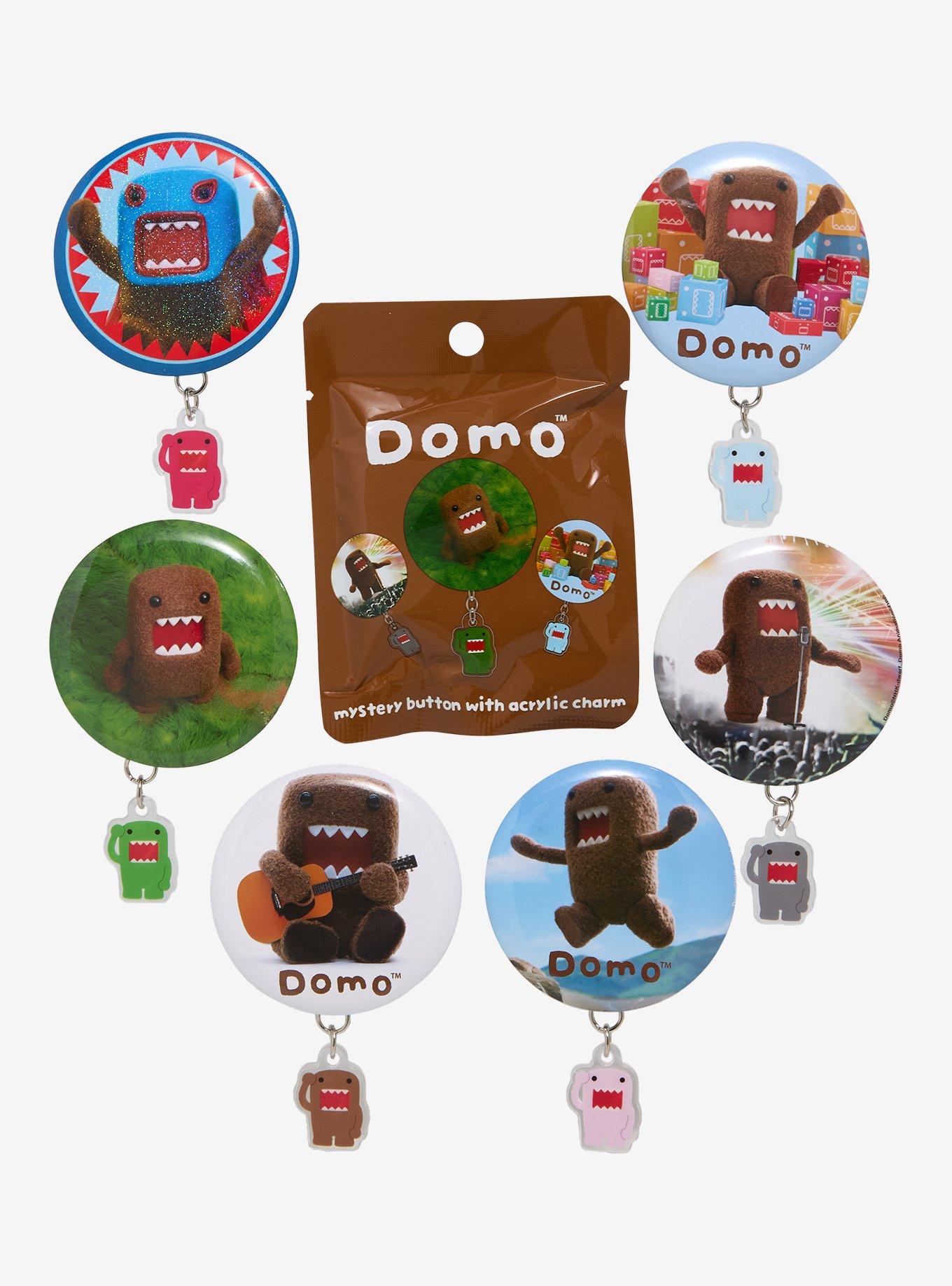 Domo Blind Bag Button Pin with Charm, , hi-res