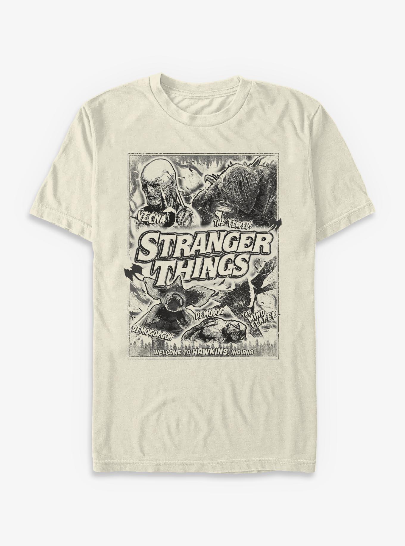 Stranger Things Monsters Garment Dye T-Shirt, , hi-res